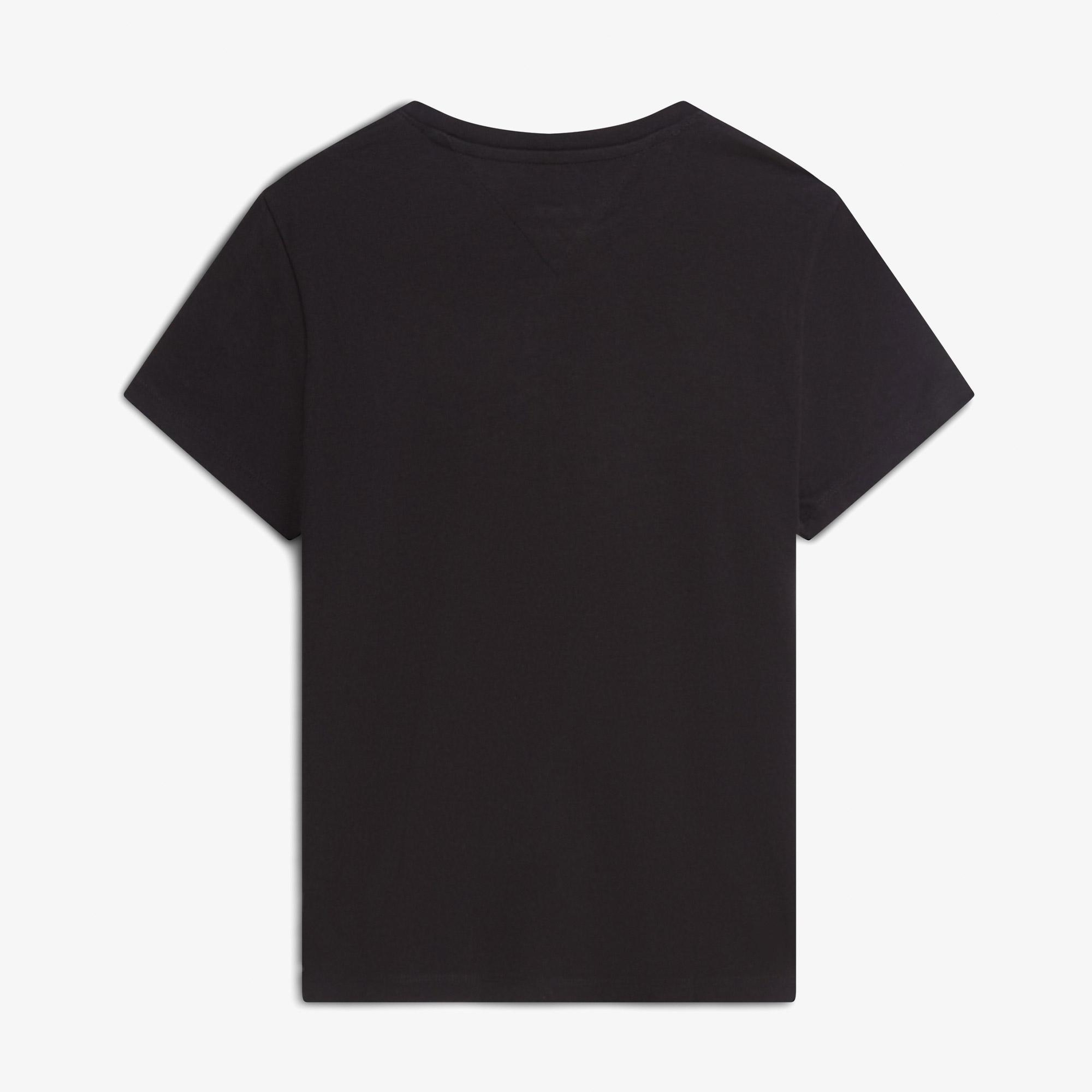 Tommy Hilfiger Linear Kadın Siyah T-Shirt