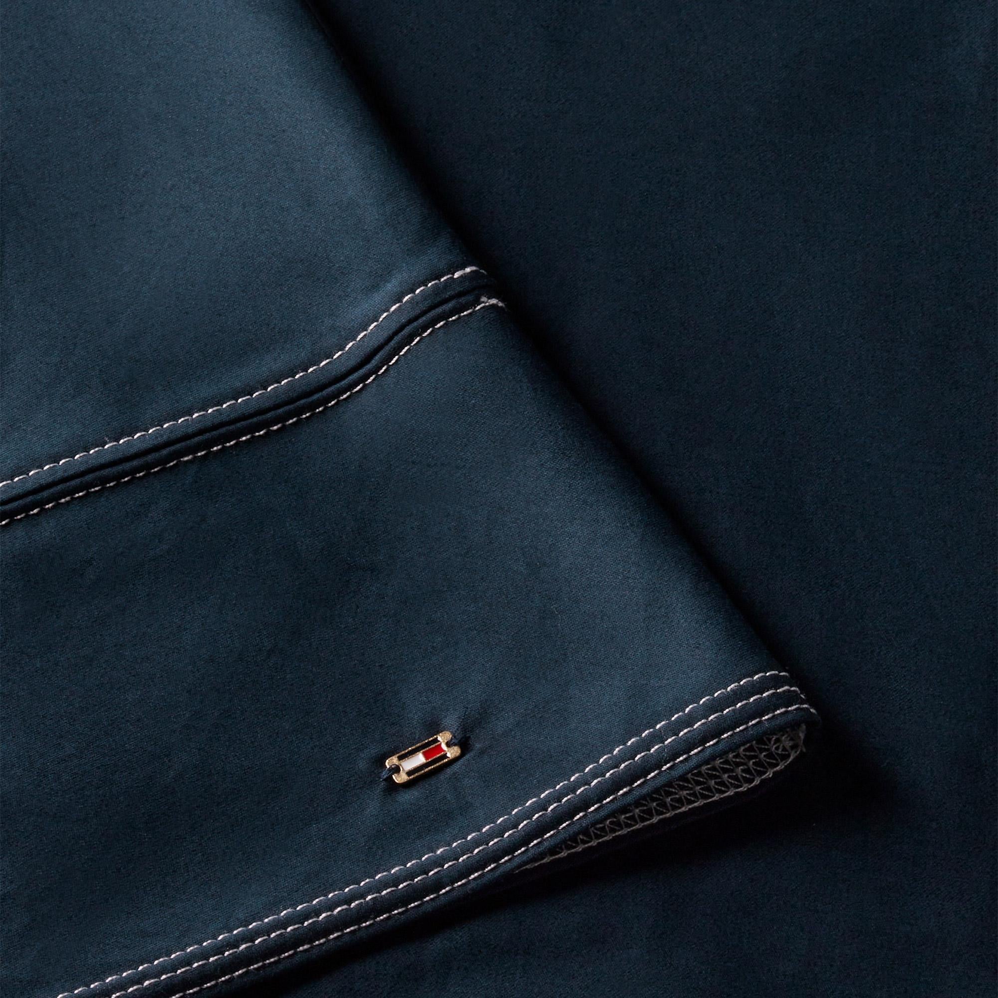 Tommy Hilfiger Contrast Stitch Kadın Mavi Elbise