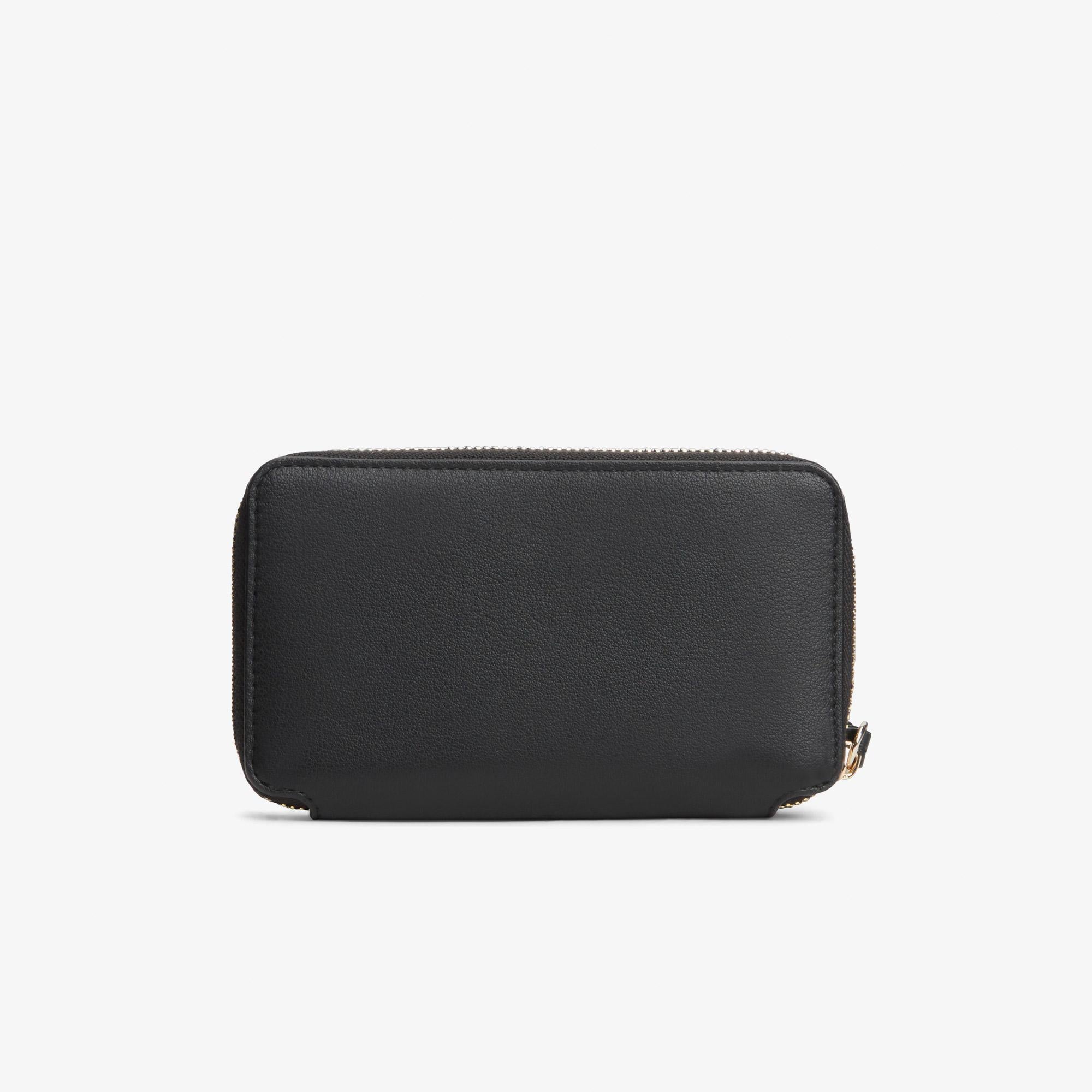Tommy Hilfiger Logotape Compact Zip Around Kadın Siyah Cüzdan