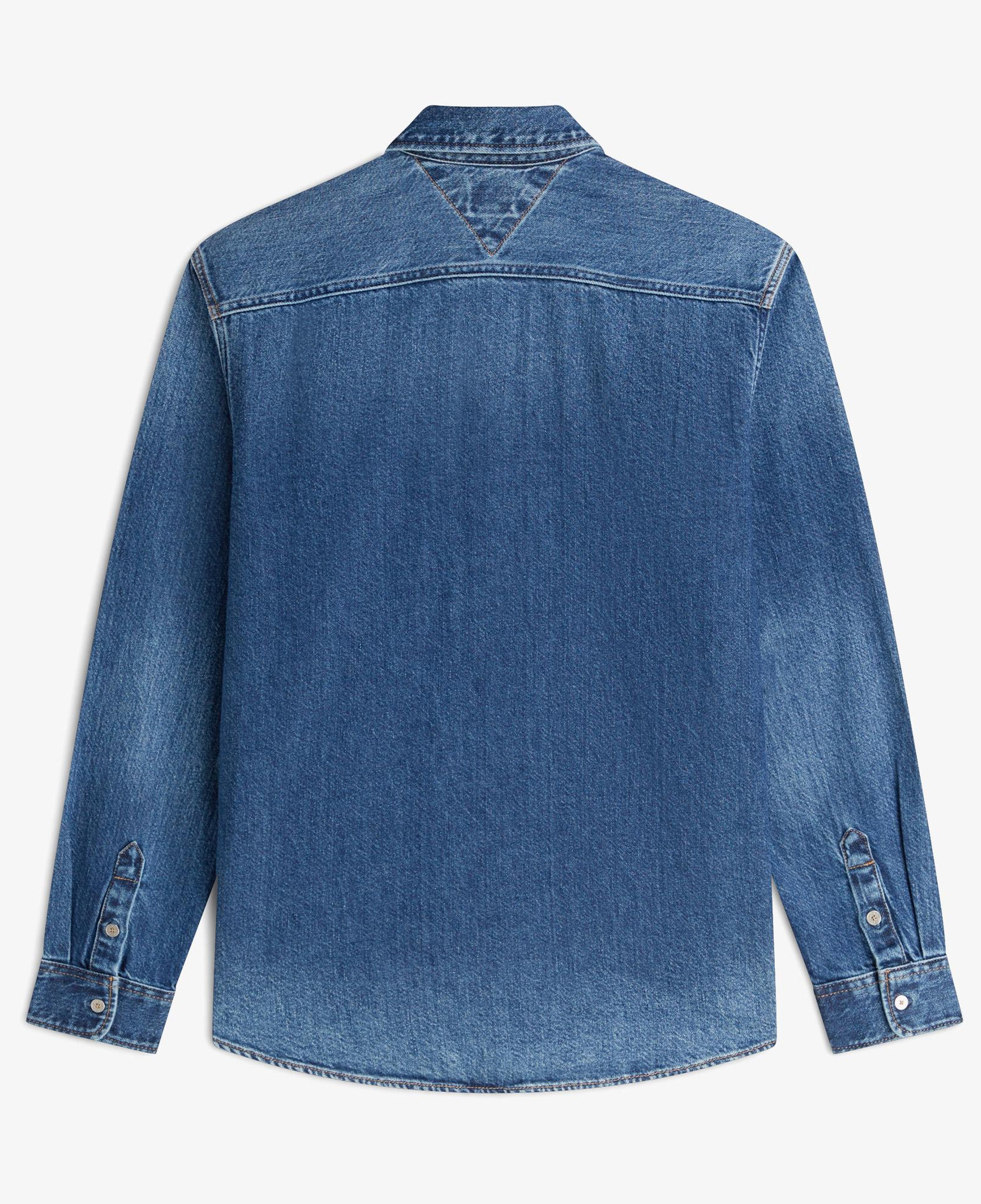 Tommy Hilfiger Regular Denim Cj8039 Erkek Mavi Gömlek