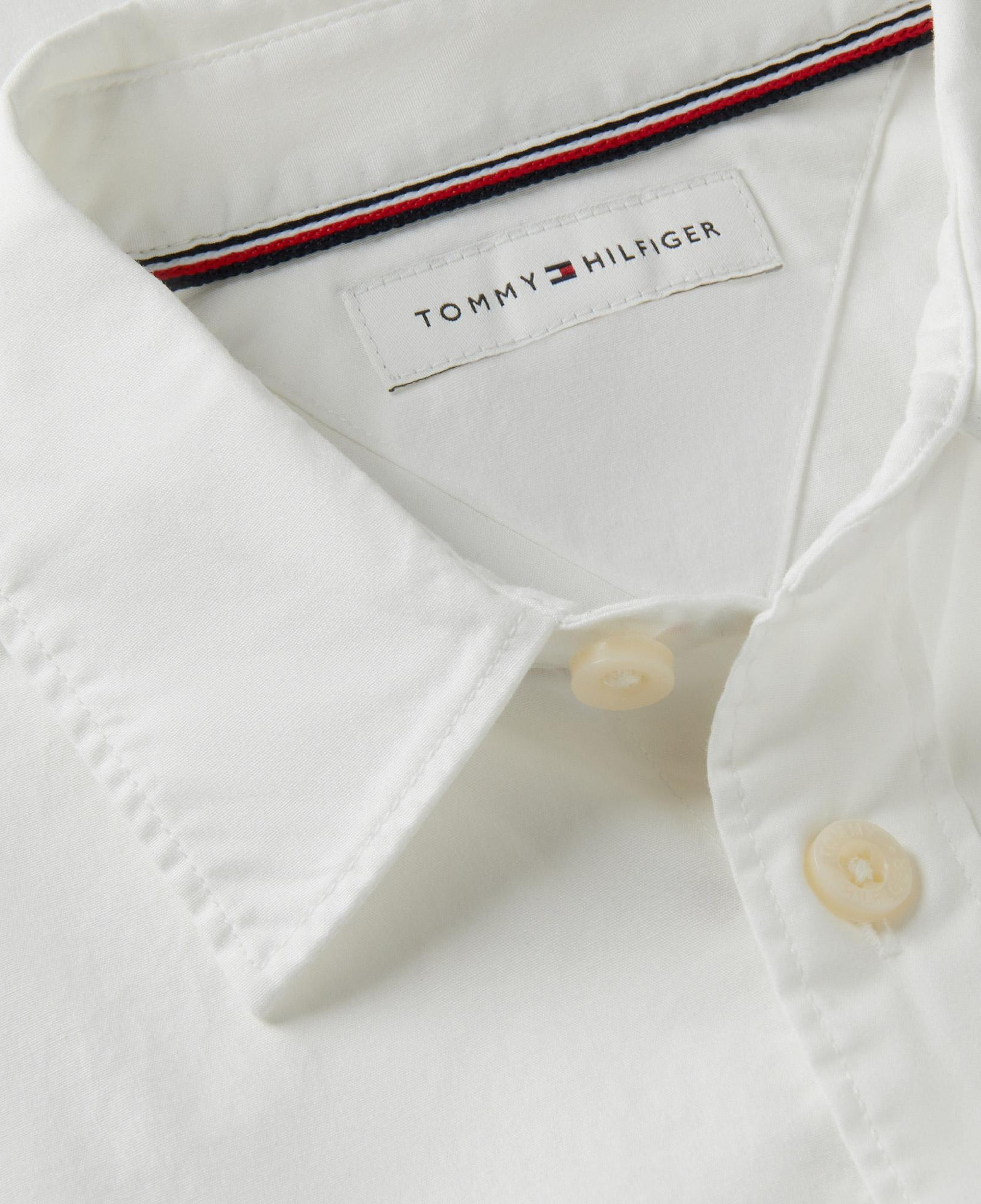 Tommy Hilfiger Poplin Çocuk Beyaz Gömlek