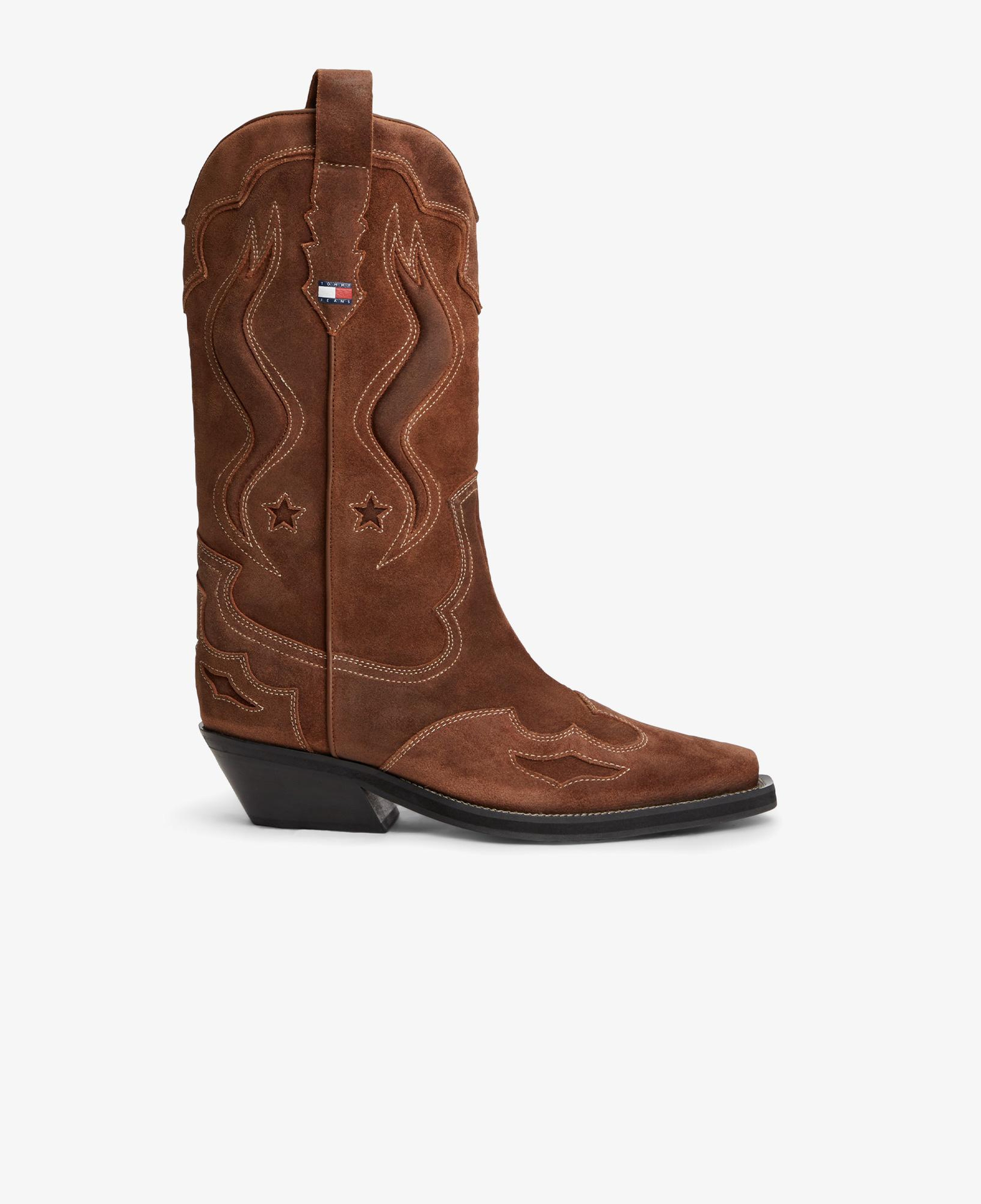 Tommy Hilfiger Archive Cowboy Suede Kadın Kahverengi Bot
