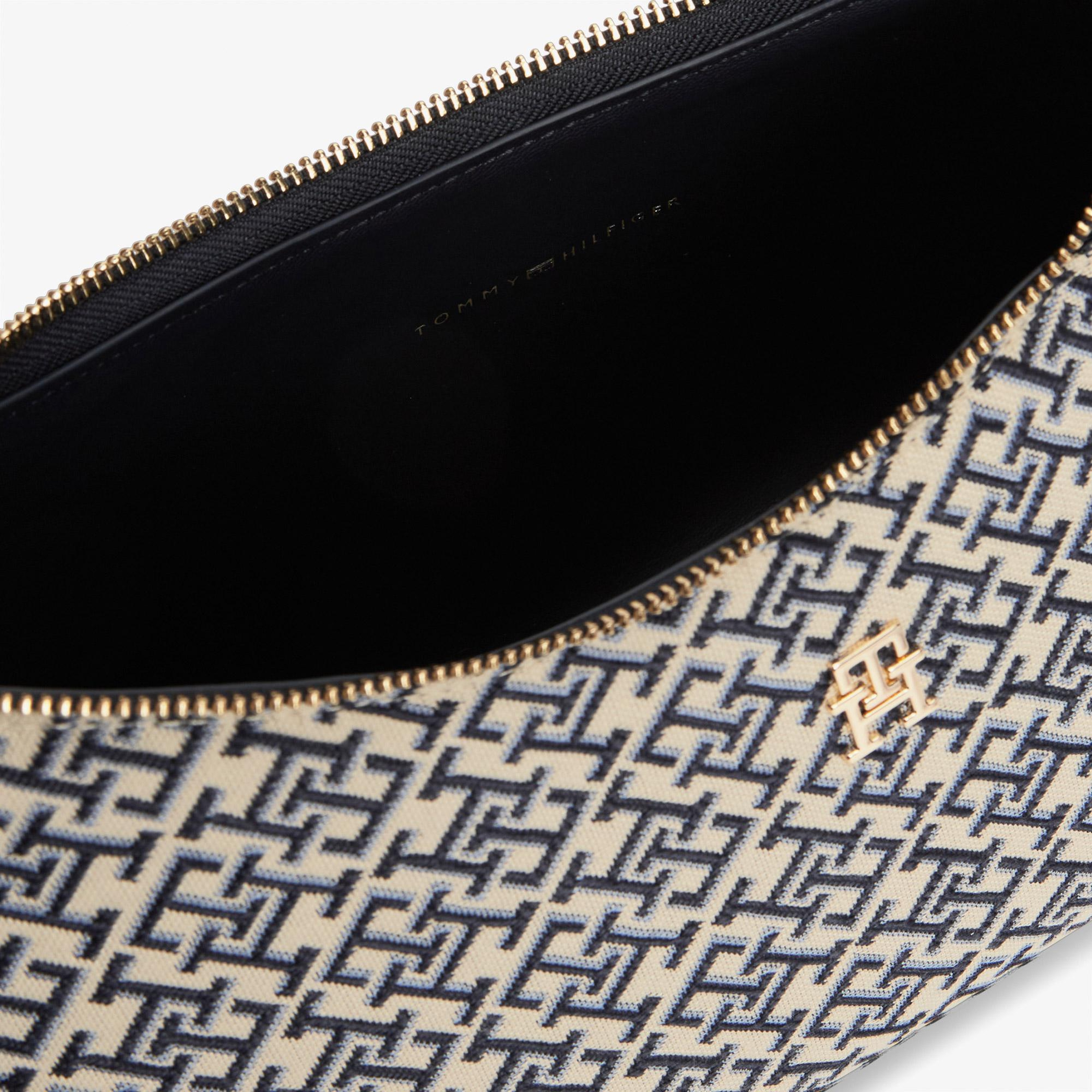 Tommy Hilfiger Icon Jacquard Kadın Mavi El Çantası