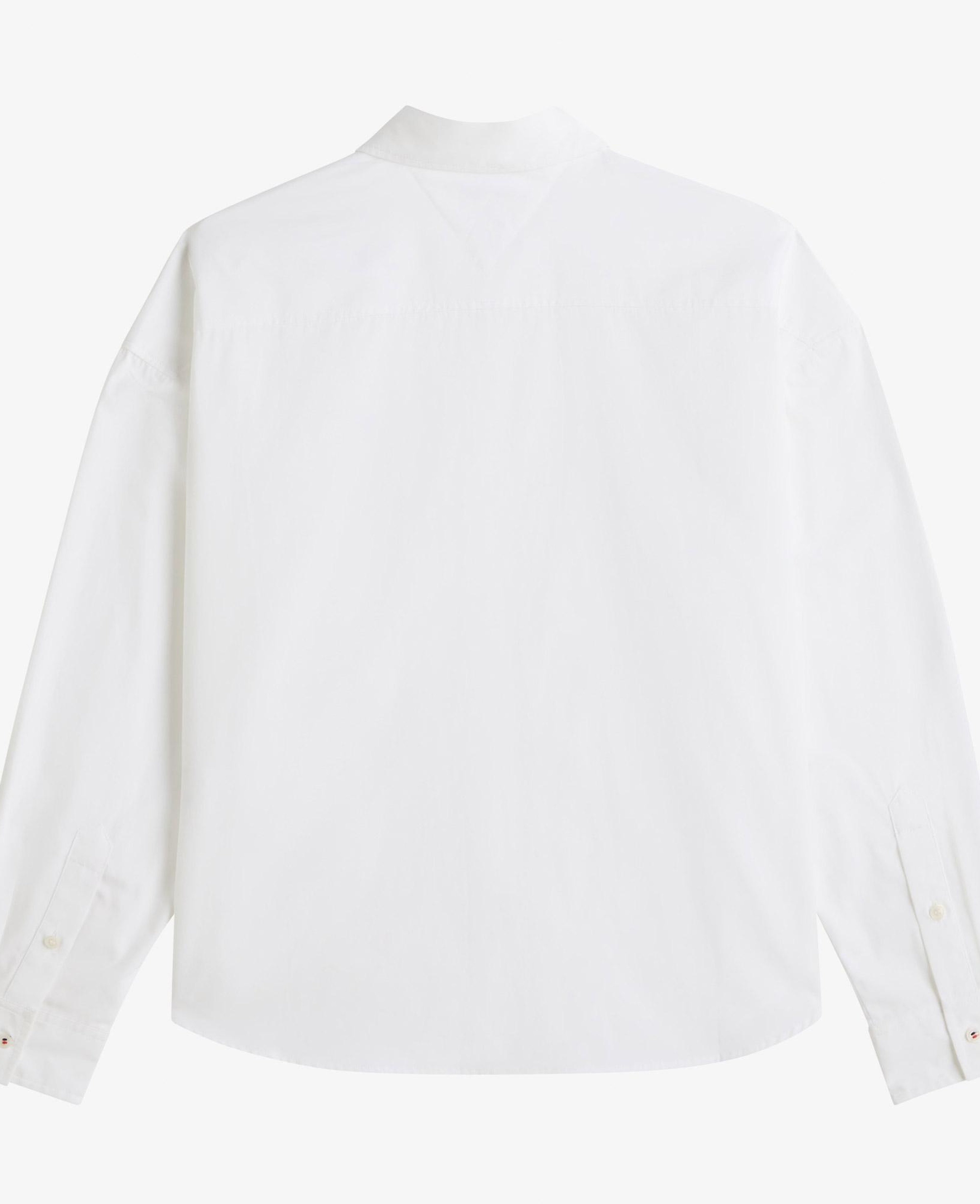 Tommy Hilfiger Summer Poplin Boxy Kadın Beyaz Gömlek