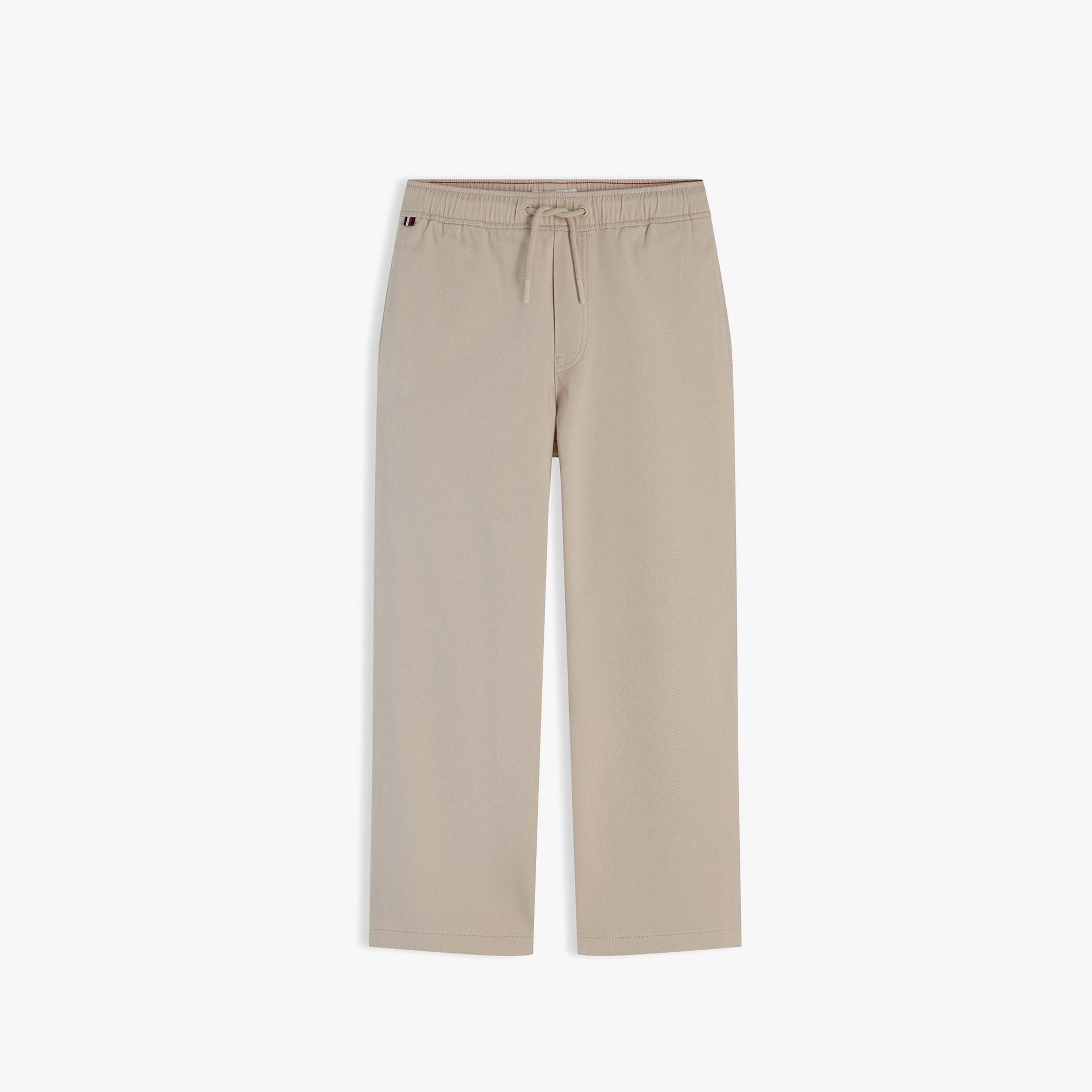 Tommy Hilfiger Baggy Pull On Soft Twill Çocuk Bej Pantolon