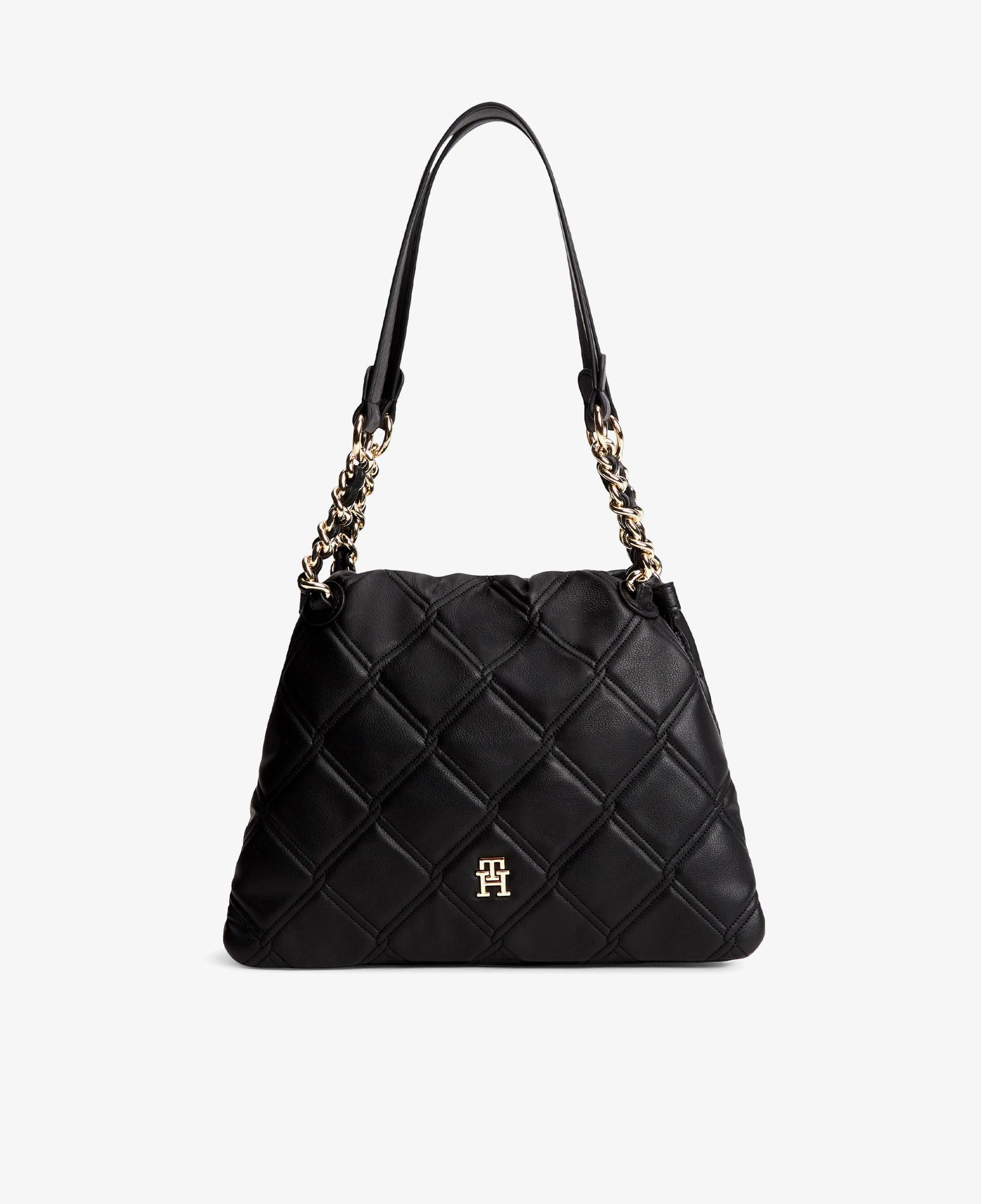 Tommy Hilfiger Feminine Mini Tote Kadın Siyah El Çantası