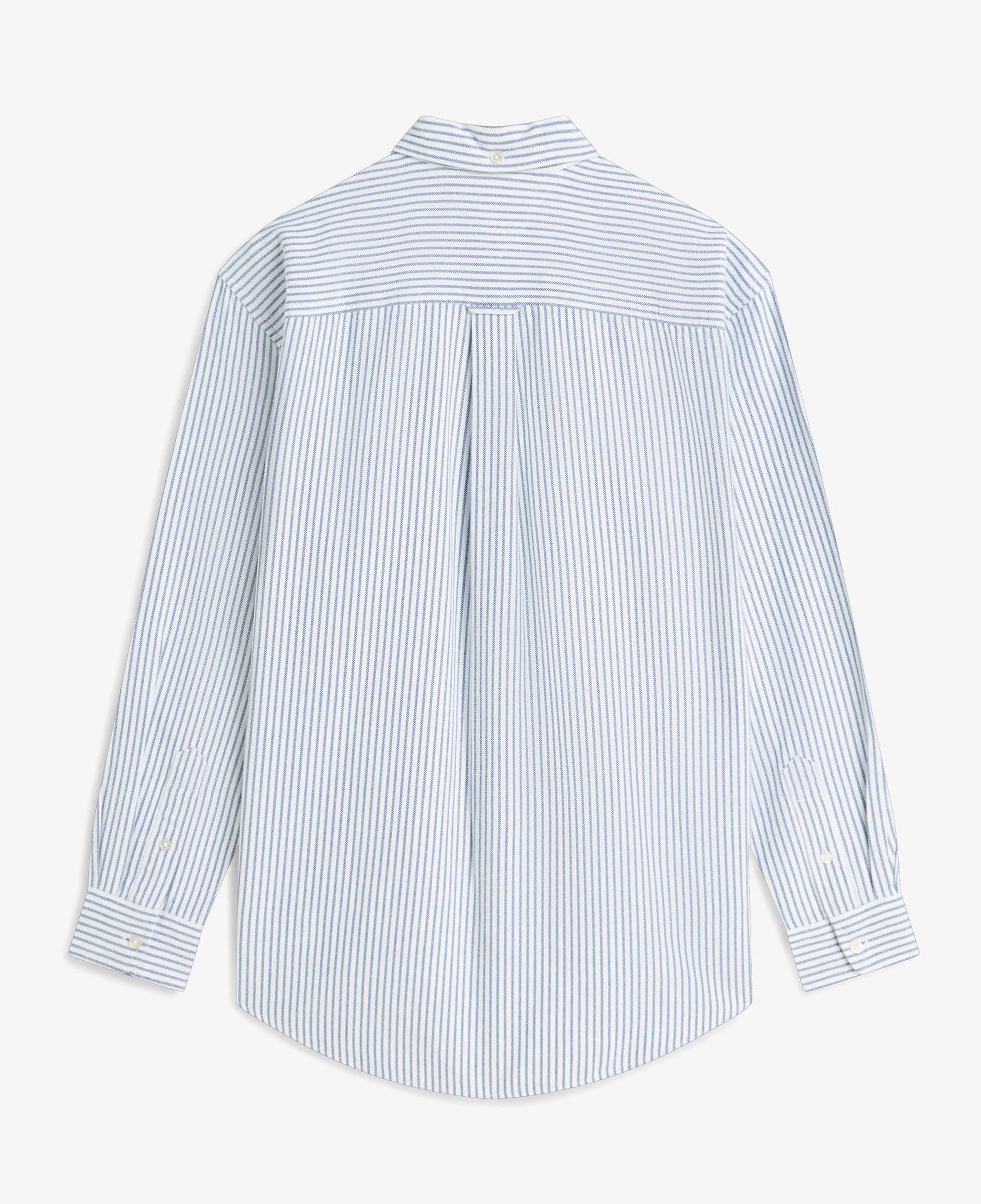 Tommy Hilfiger Oversize Stripe Oxford Erkek Mavi Gömlek