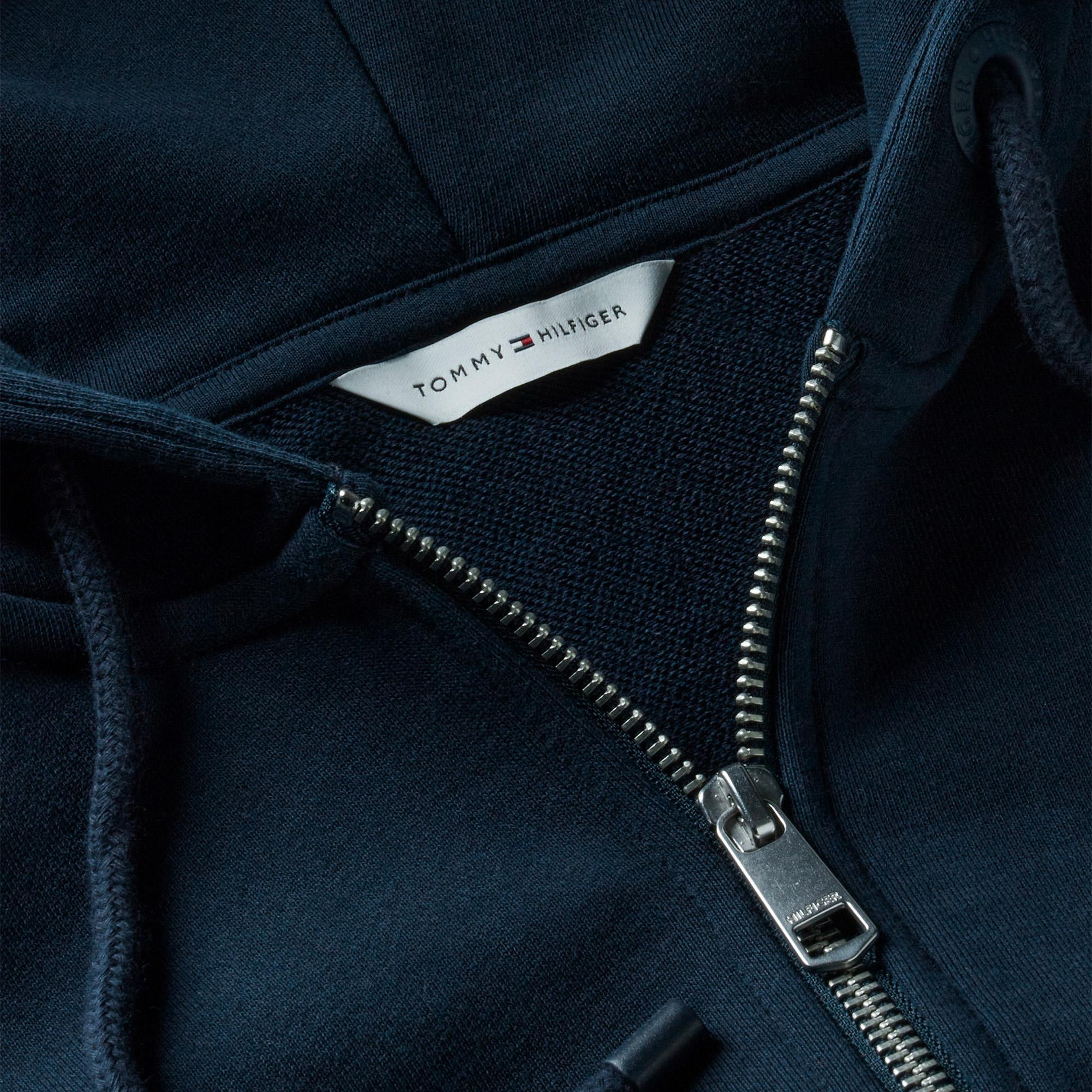 Tommy Hilfiger Roundal Zip-Up Kadın Mavi Sweatshirt