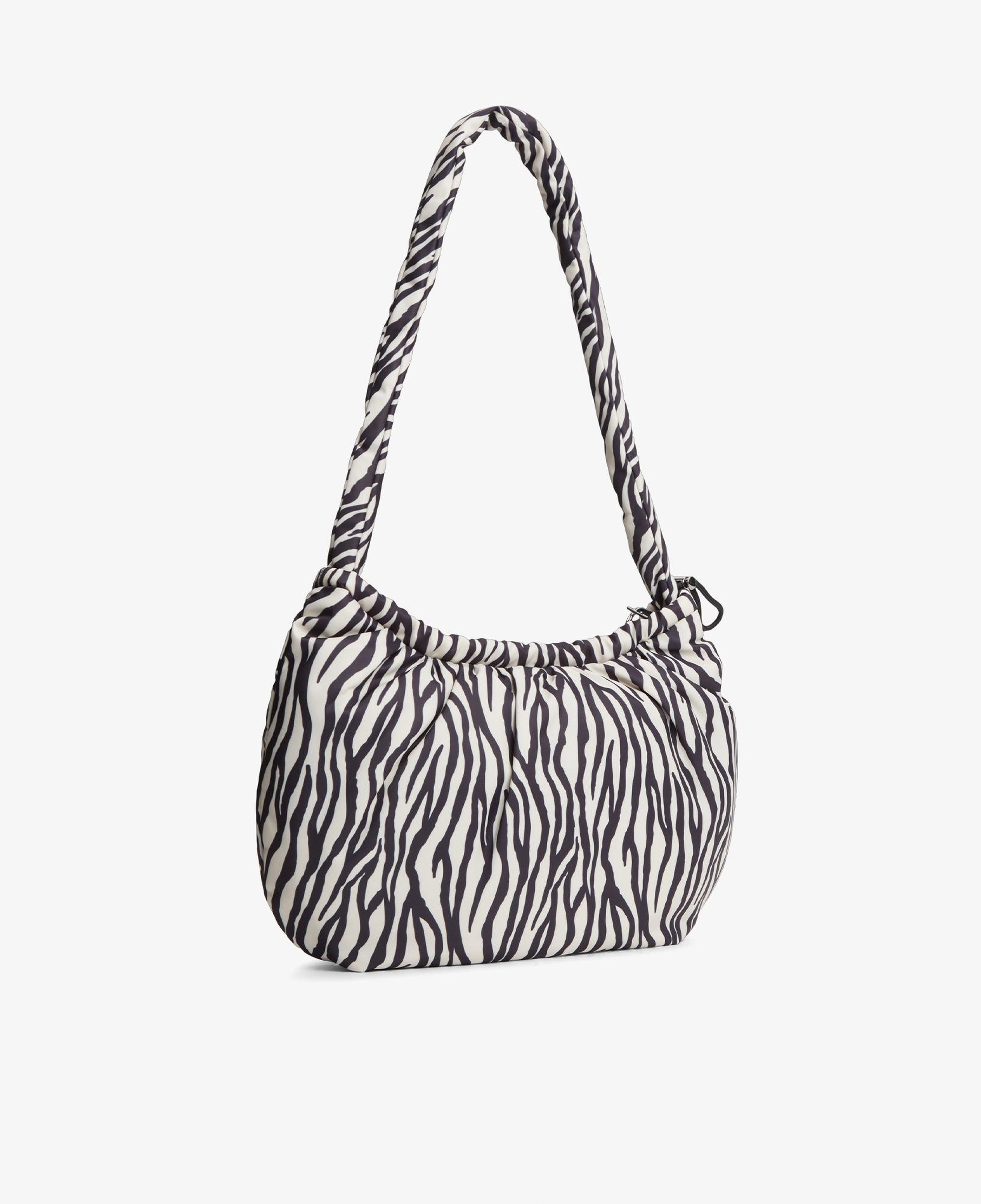 Tommy Hilfiger Icon Charms Zebra Hobo Kadın Bej El Çantası