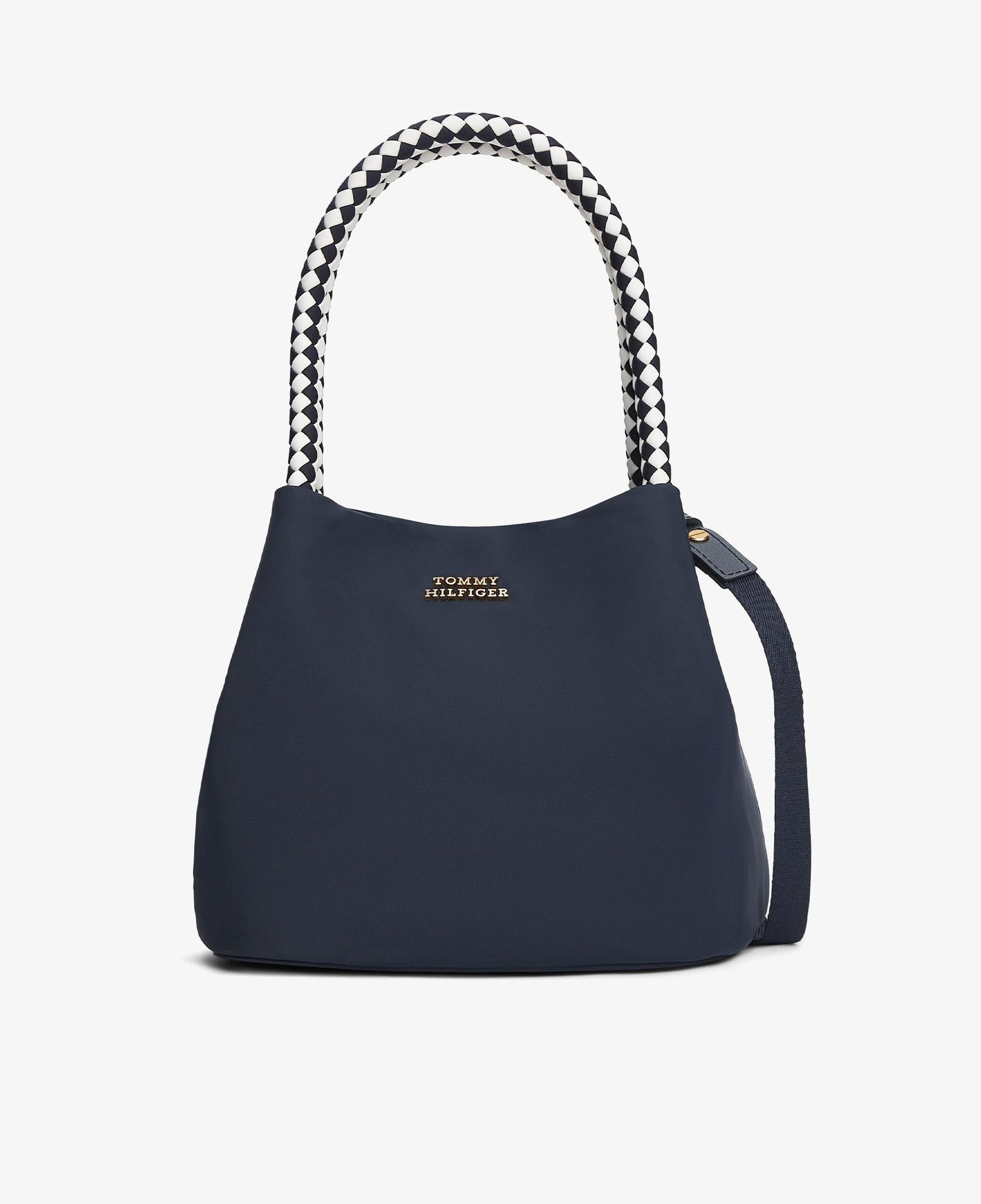Tommy Hilfiger Marina Bucket Nylon Kadın Mavi El Çantası