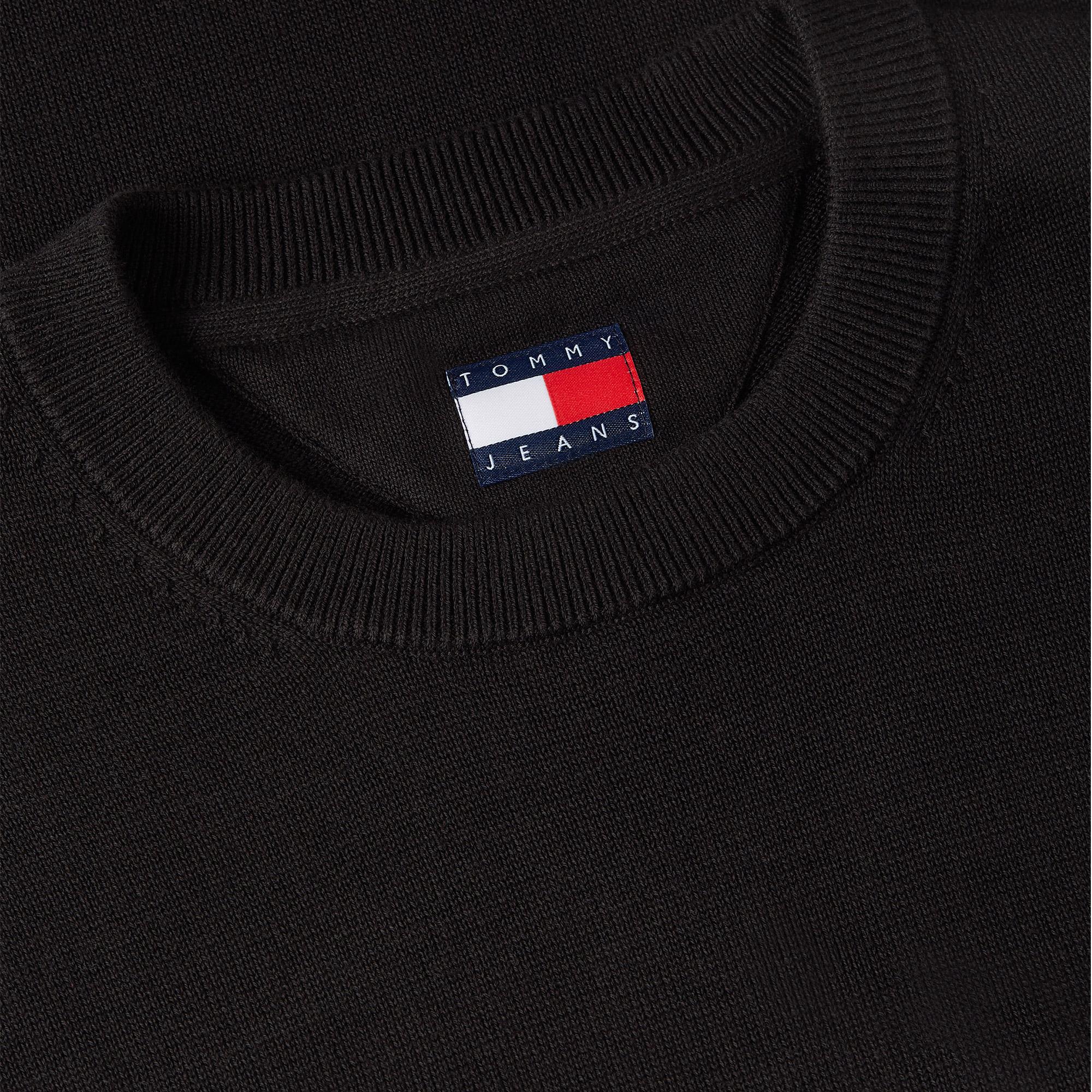 Tommy Hilfiger Slim Essential Light Erkek Siyah Triko