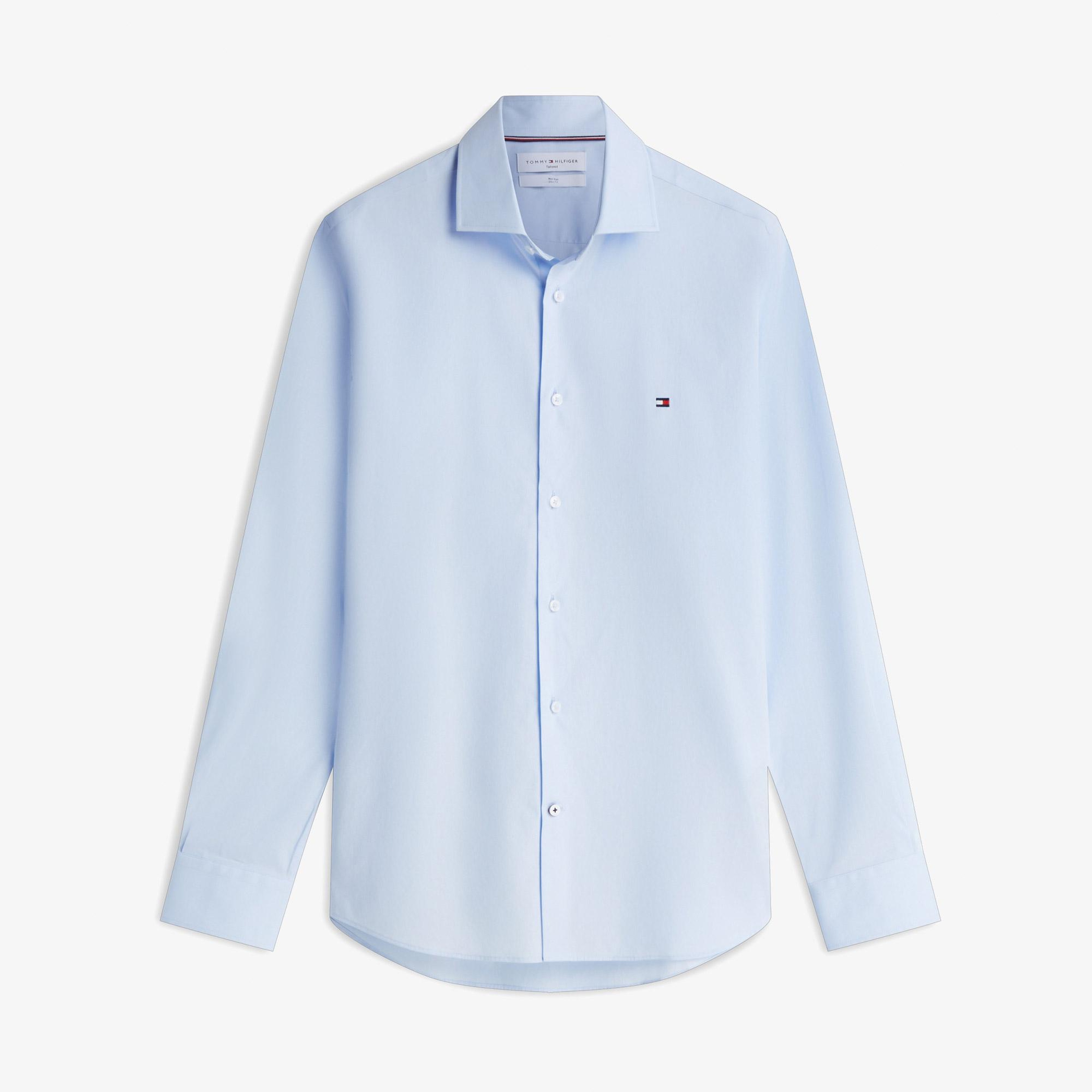 Tommy Hilfiger Non Iron Erkek Mavi Gömlek