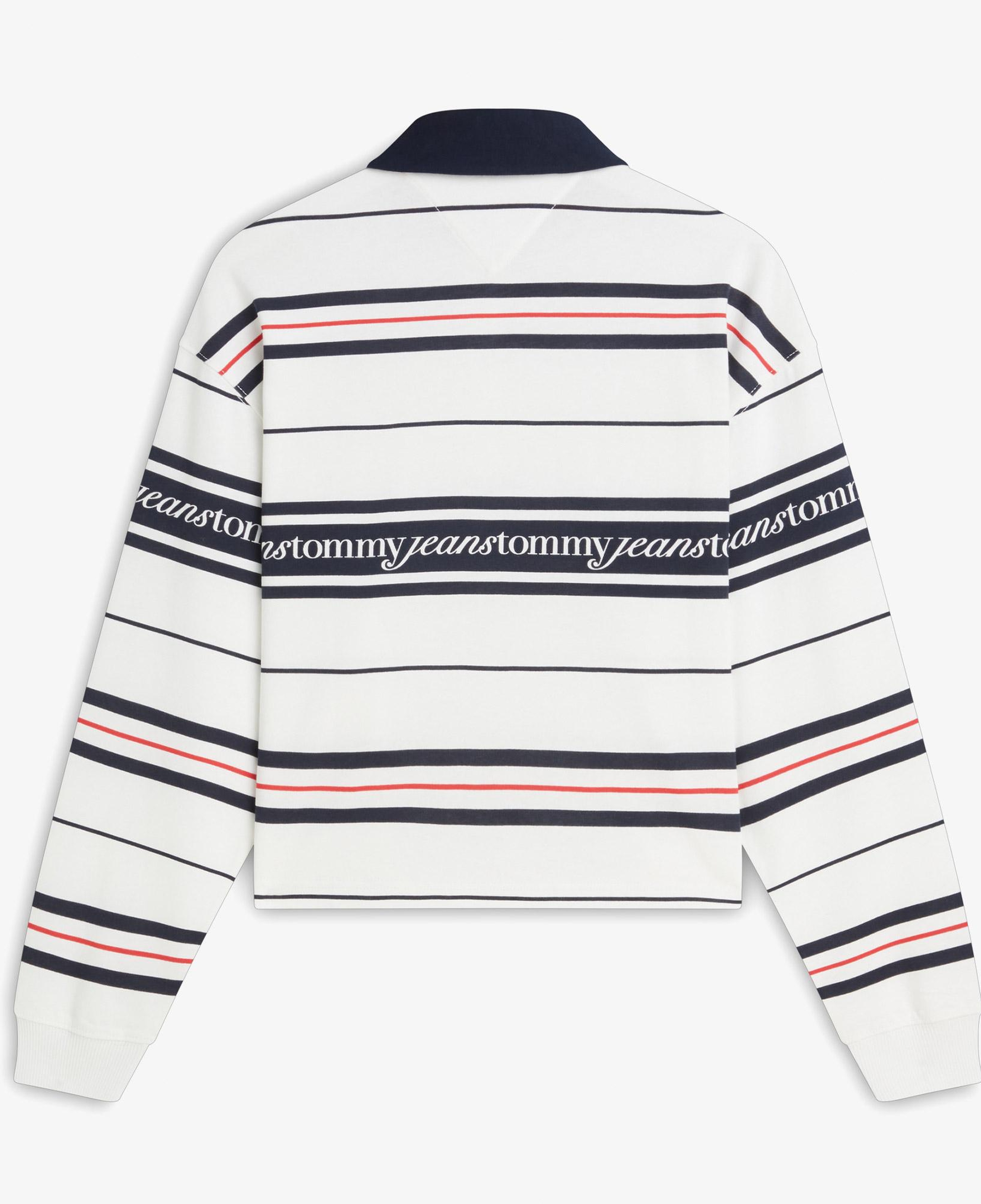 Tommy Hilfiger Script Rugby Kadın Beyaz Sweatshirt