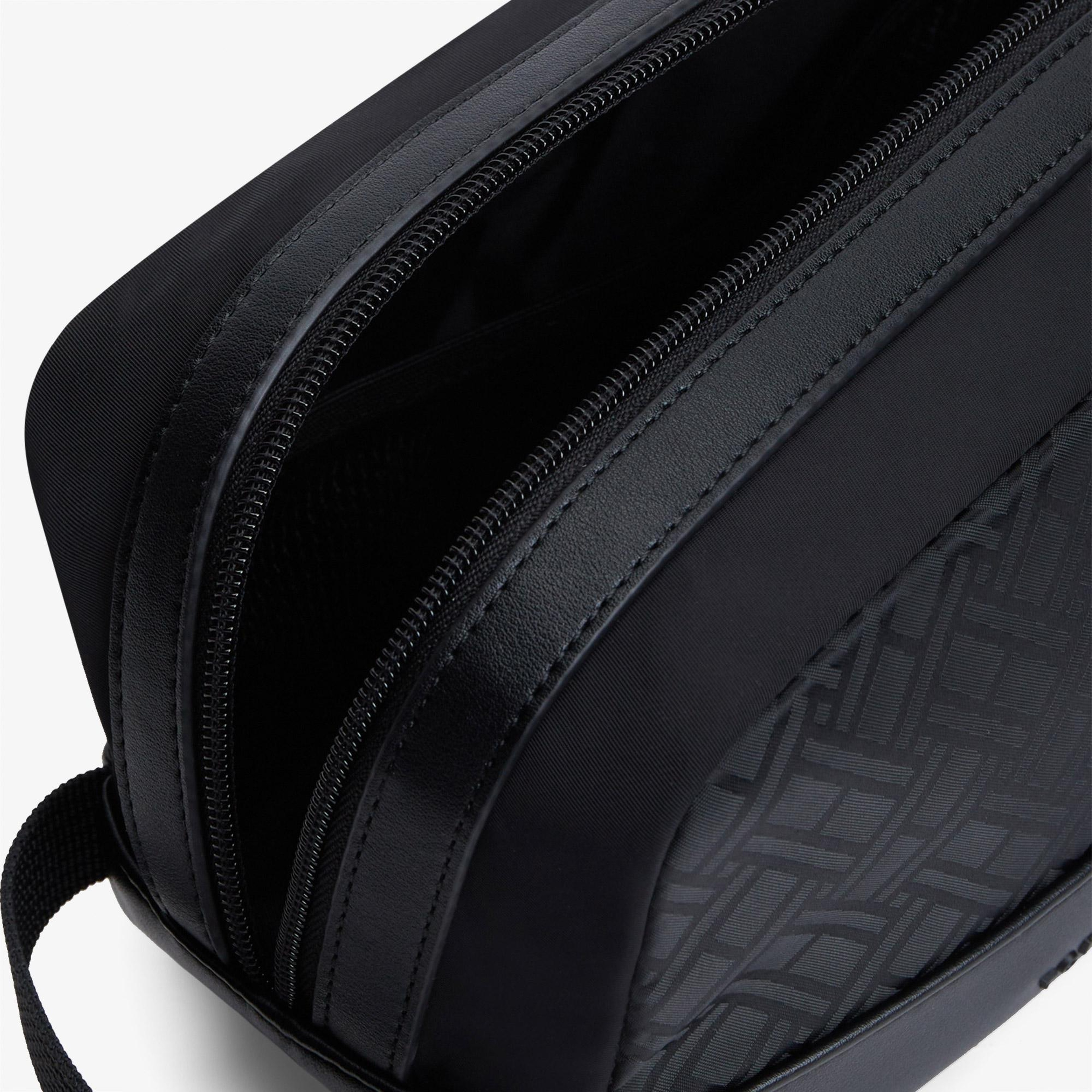 Tommy Hilfiger Nylon Jacquard Erkek Siyah El Çantası