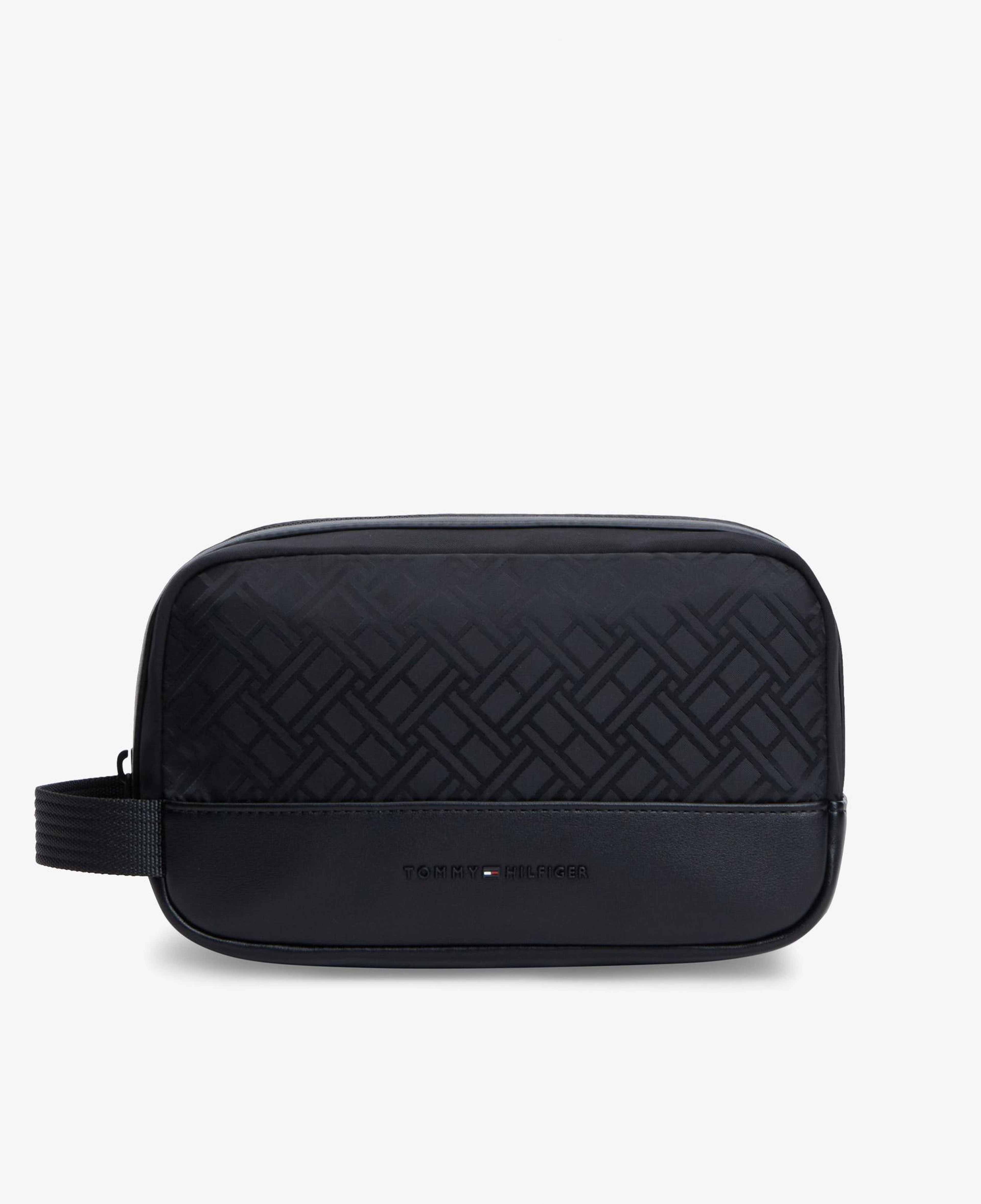 Tommy Hilfiger Nylon Jacquard Erkek Siyah El Çantası