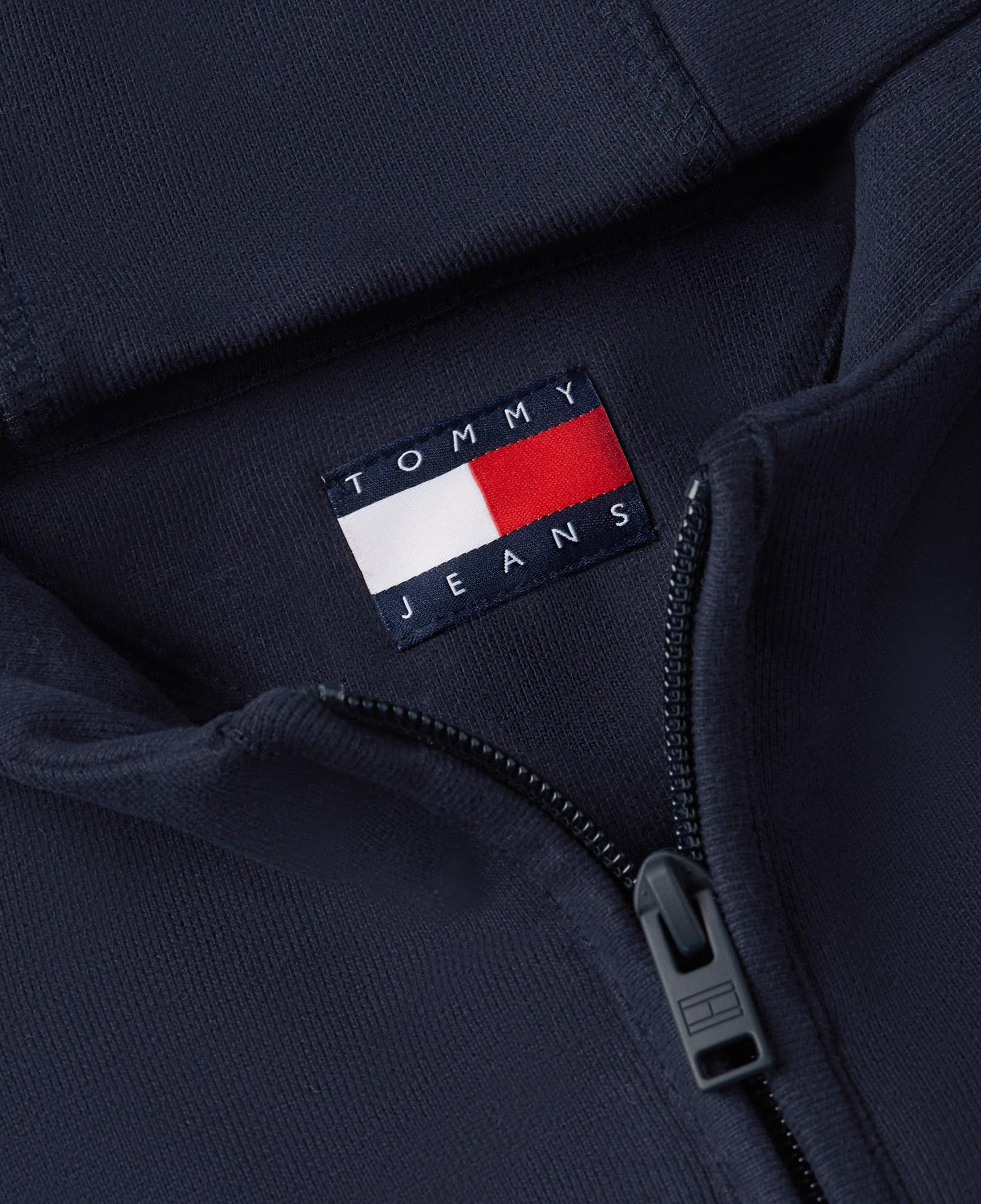 Tommy Hilfiger Flag Zip Kadın Mavi Sweatshirt