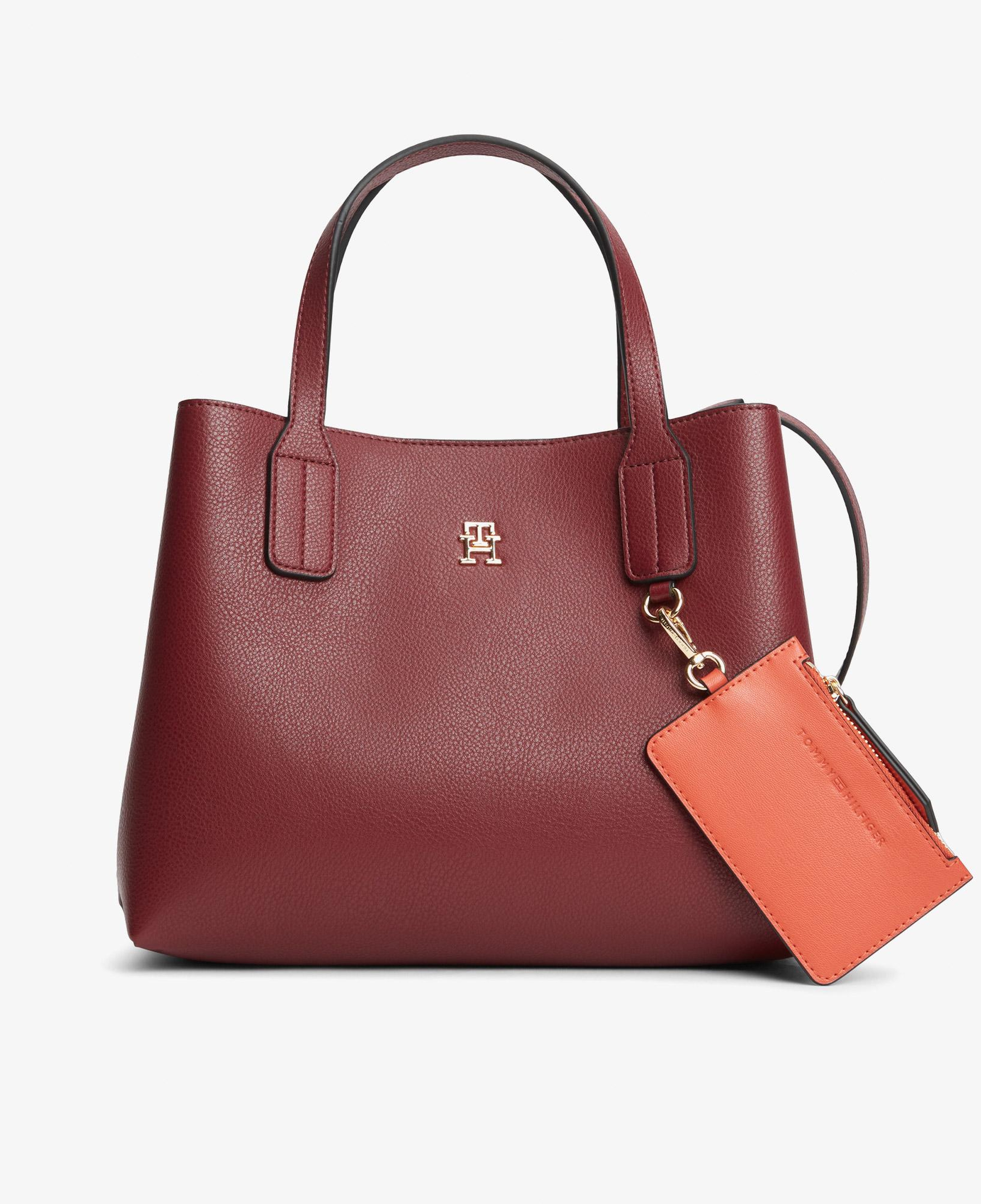 Tommy Hilfiger Icon Mini Satchel Kadın Kahverengi El Çantası