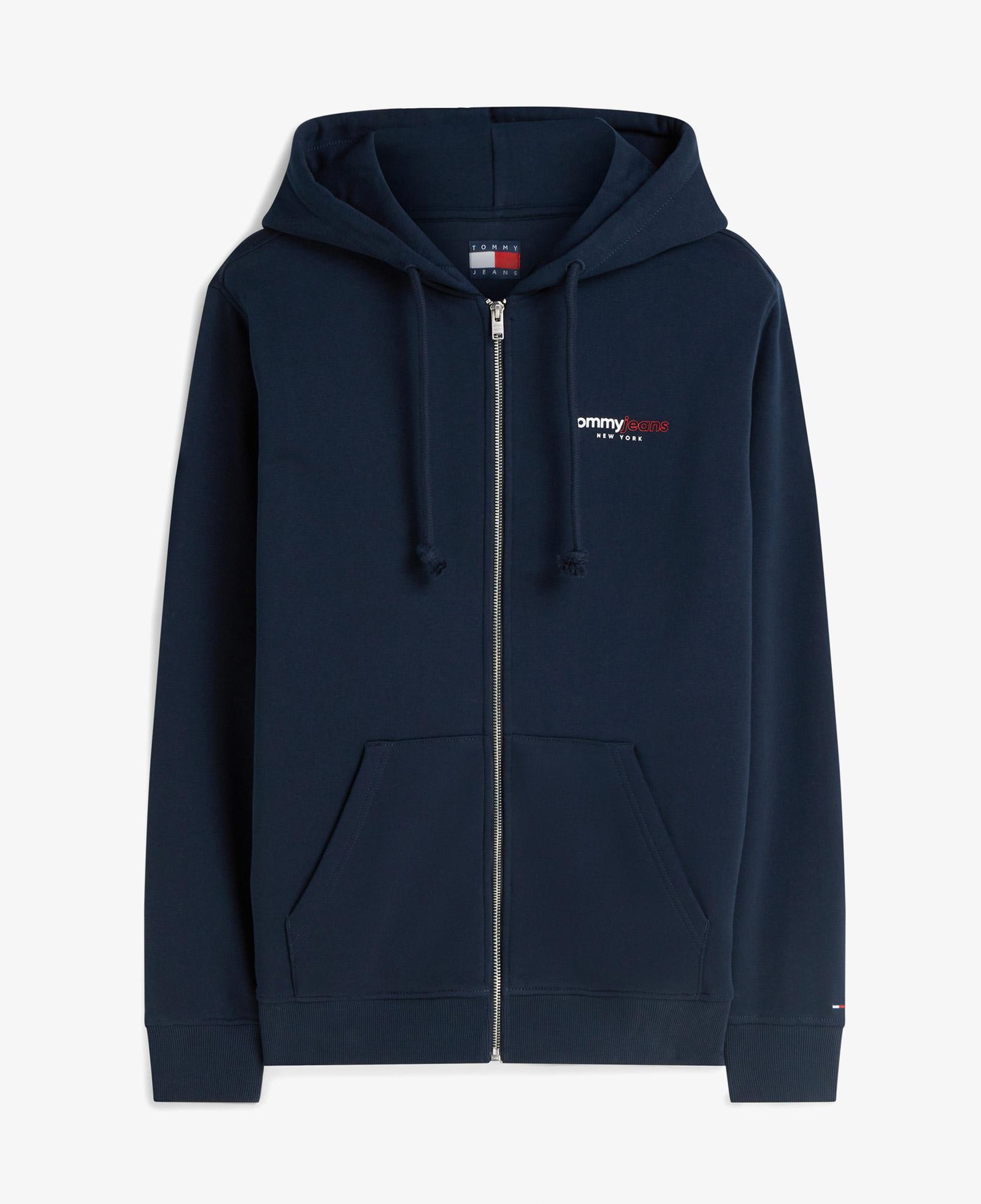 Tommy Hilfiger Dna Backprint Erkek Mavi Sweatshirt