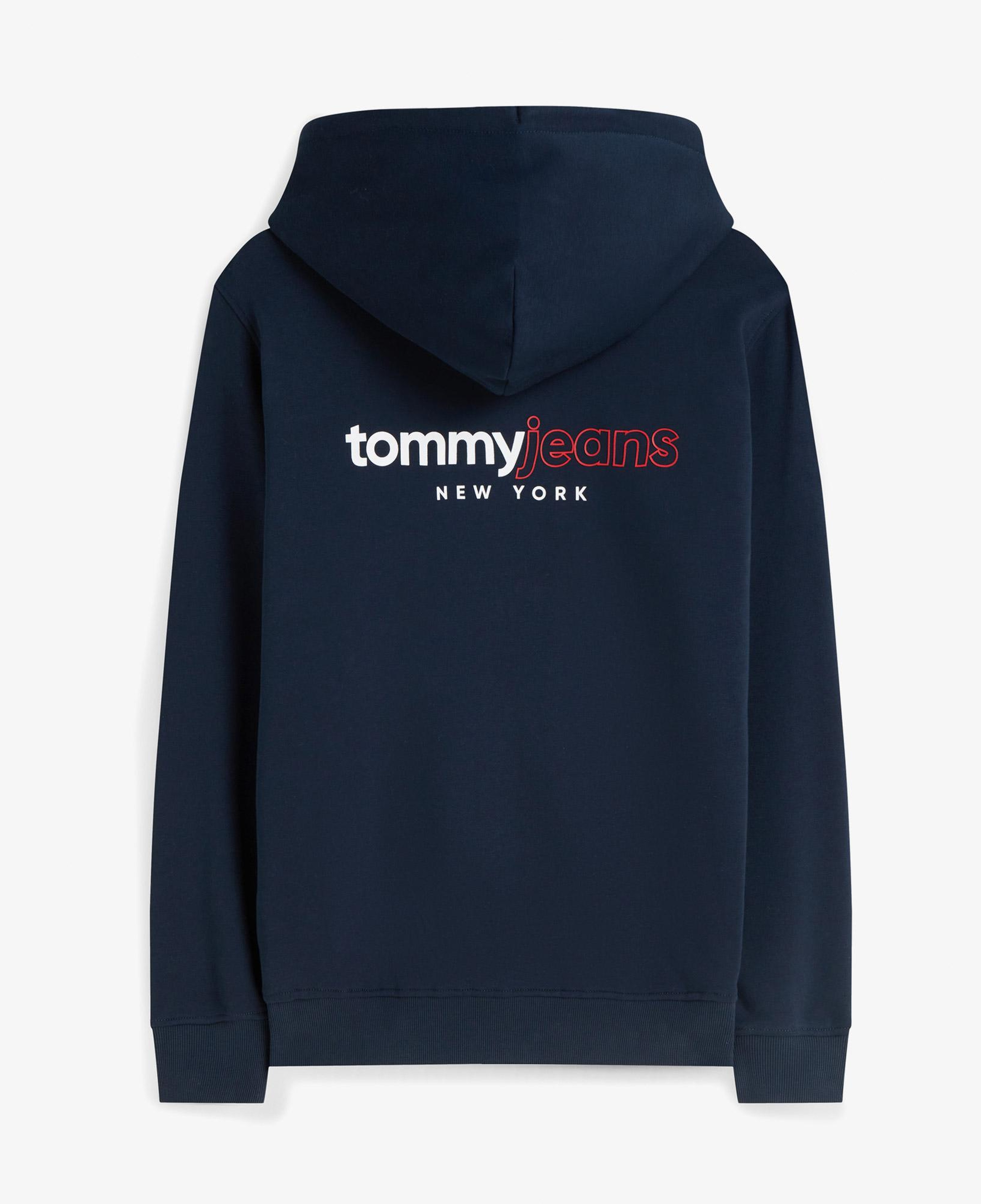 Tommy Hilfiger Dna Backprint Erkek Mavi Sweatshirt