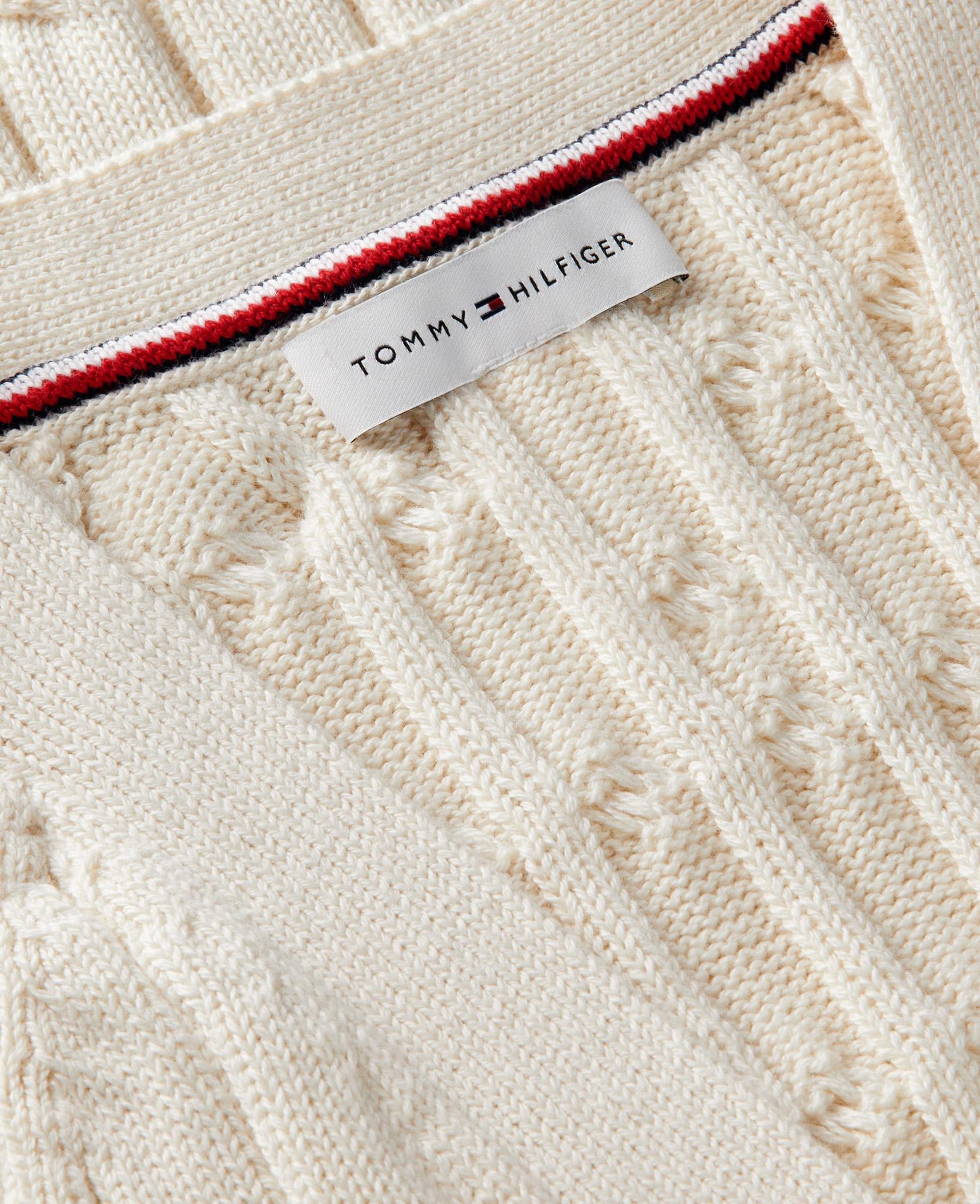 Tommy Hilfiger Mid Cable Cardi Kadın Sarı Triko