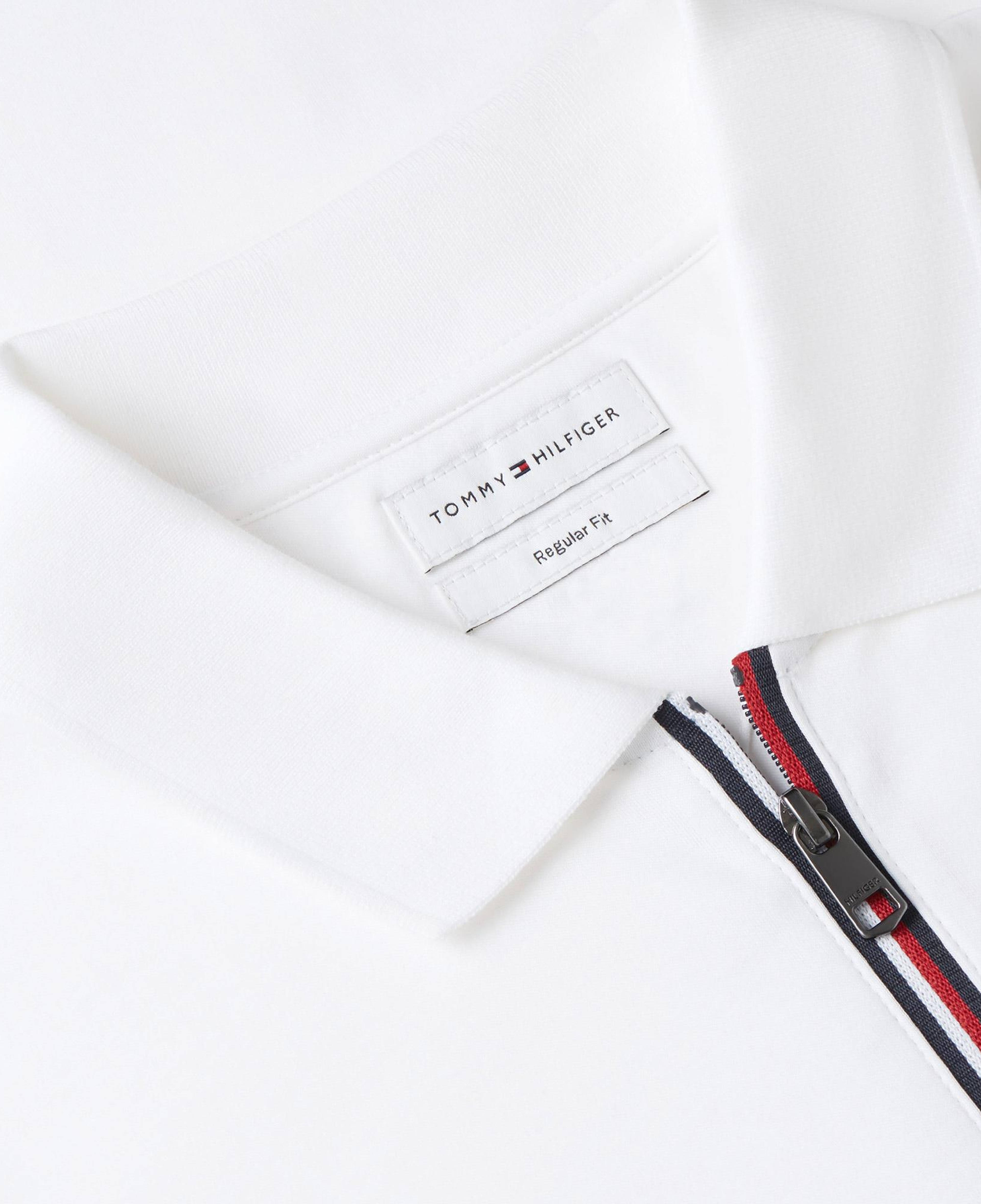 Tommy Hilfiger Liquid Cotton Zip Erkek Beyaz Polo