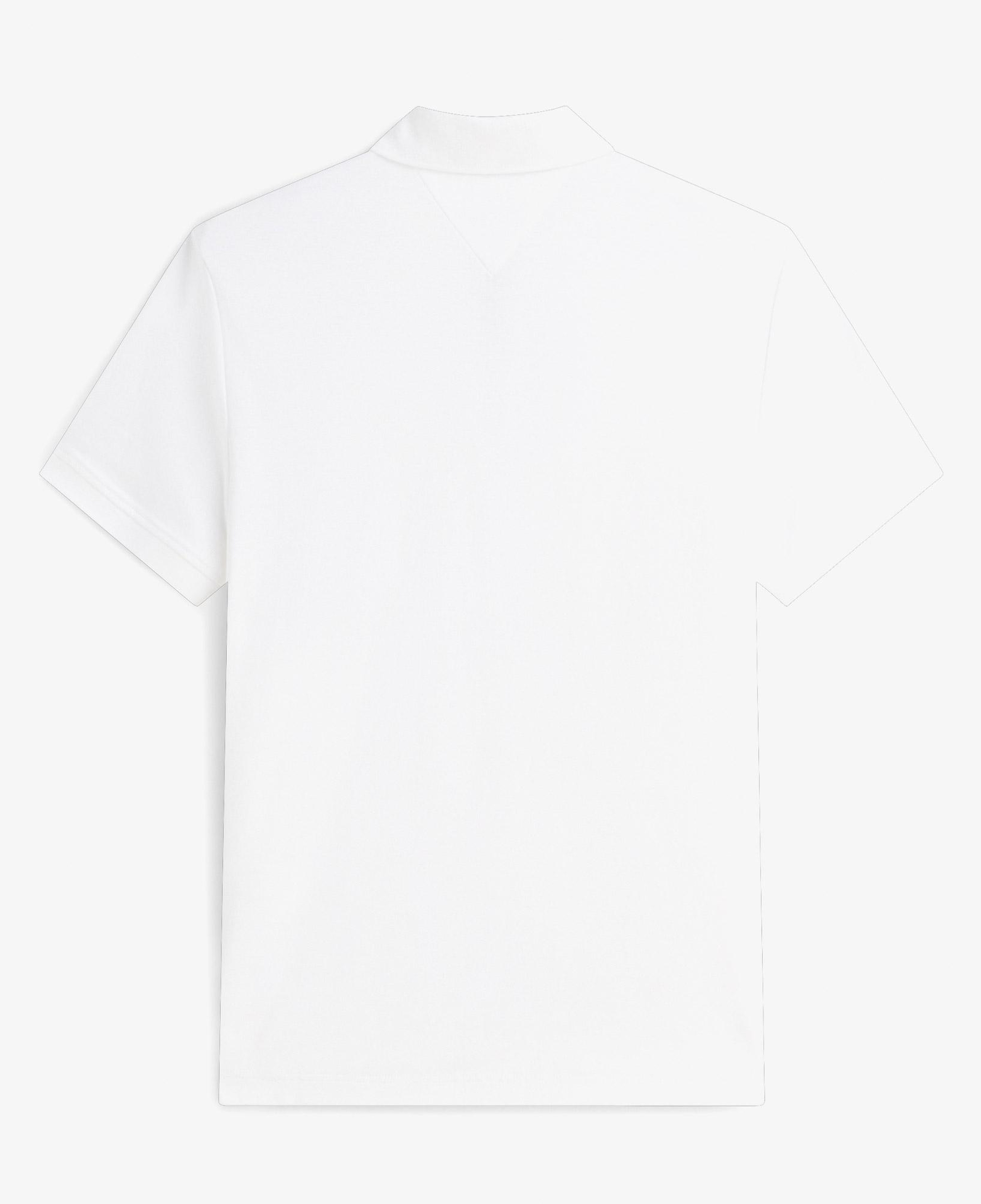 Tommy Hilfiger Liquid Cotton Zip Erkek Beyaz Polo