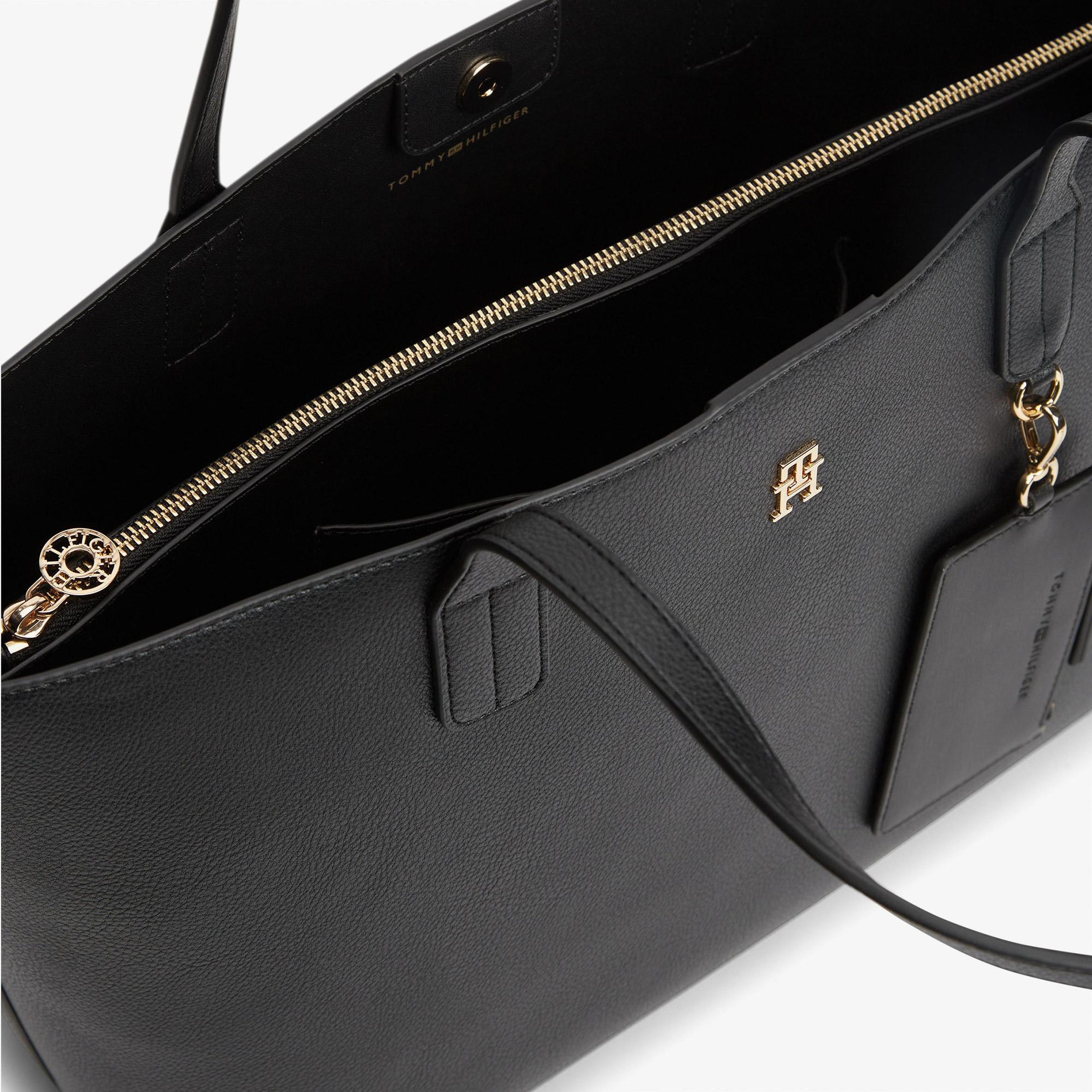 Tommy Hilfiger Icon Tote Kadın Siyah El Çantası