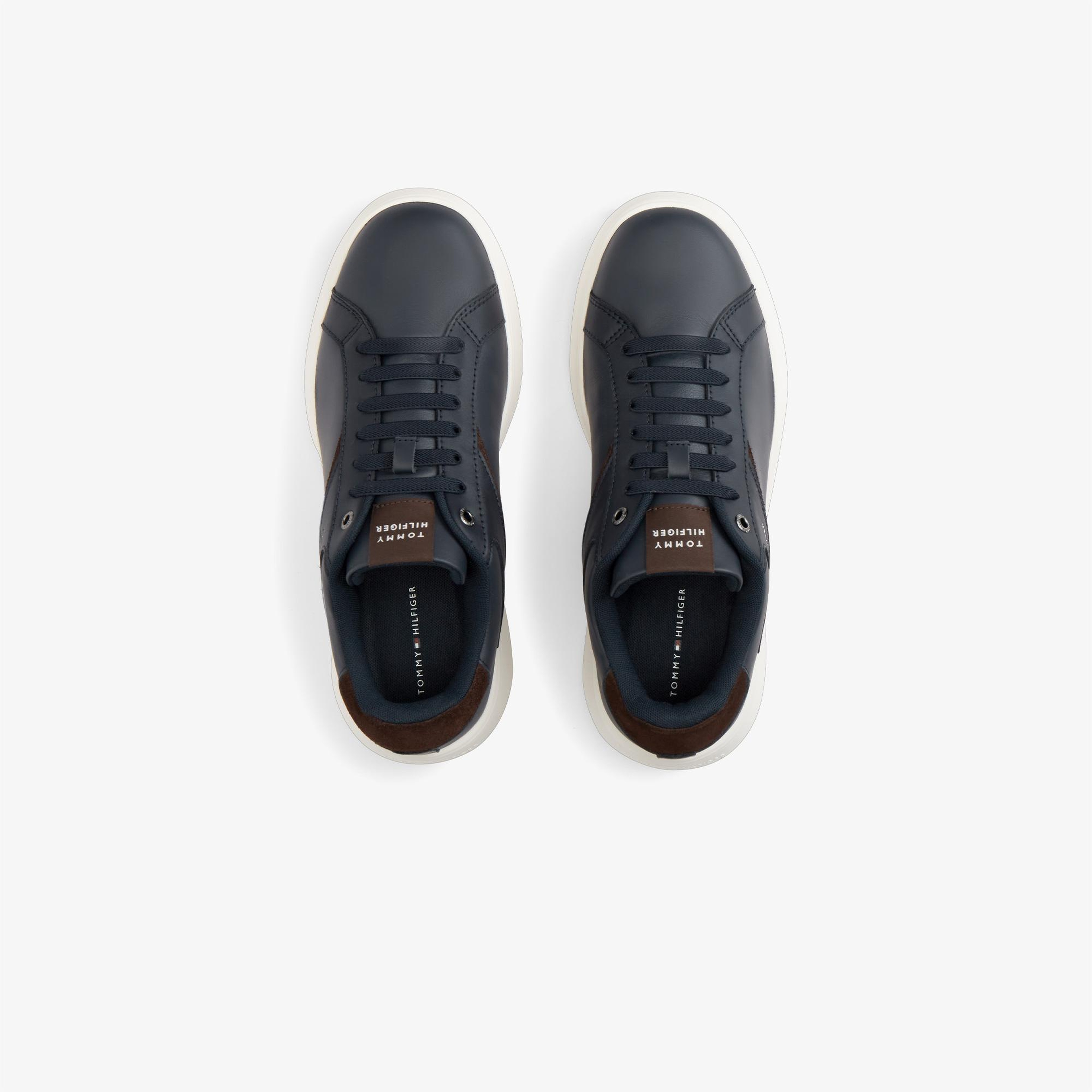 Tommy Hilfiger Modern Lightcup Leather Erkek Mavi Sneaker