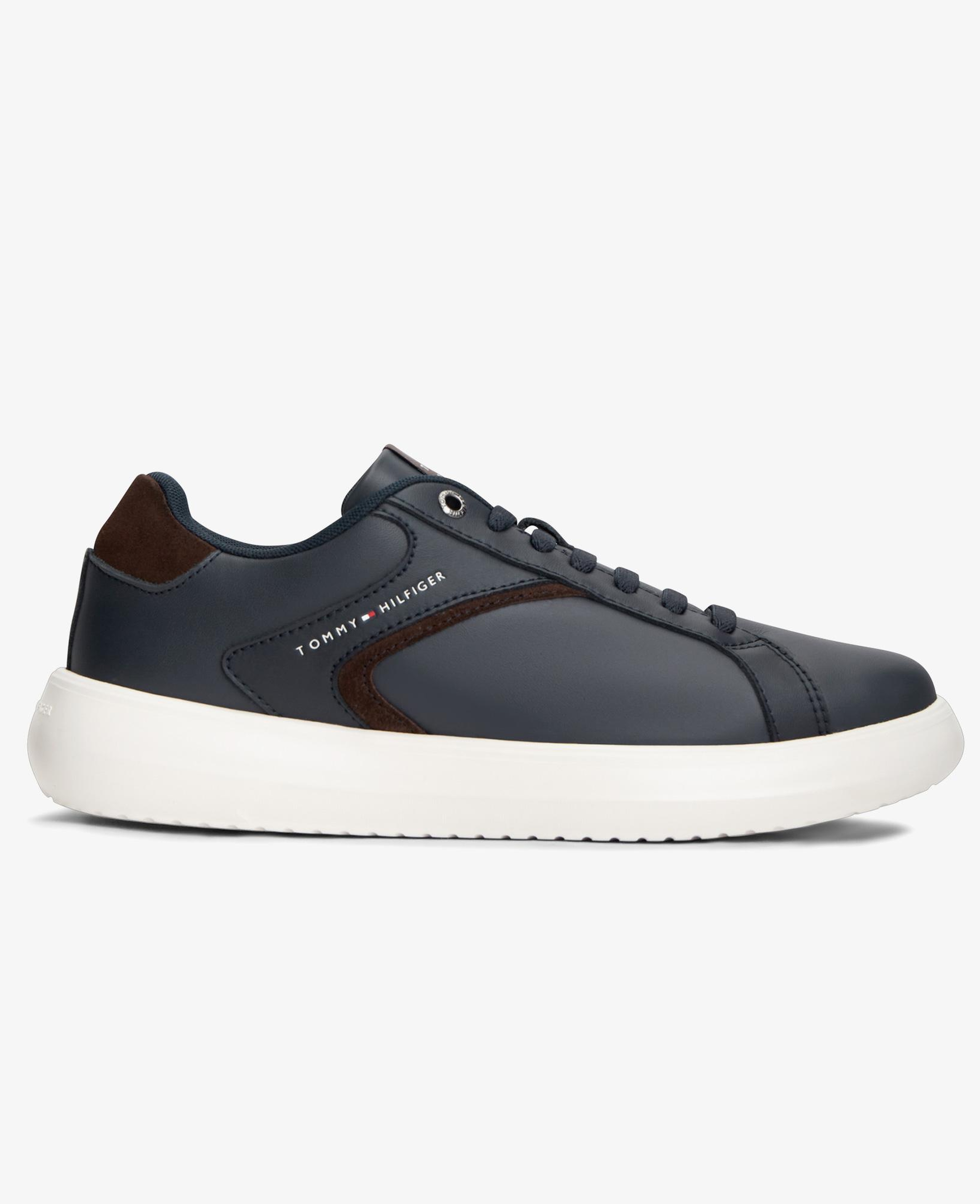 Tommy Hilfiger Modern Lightcup Leather Erkek Mavi Sneaker