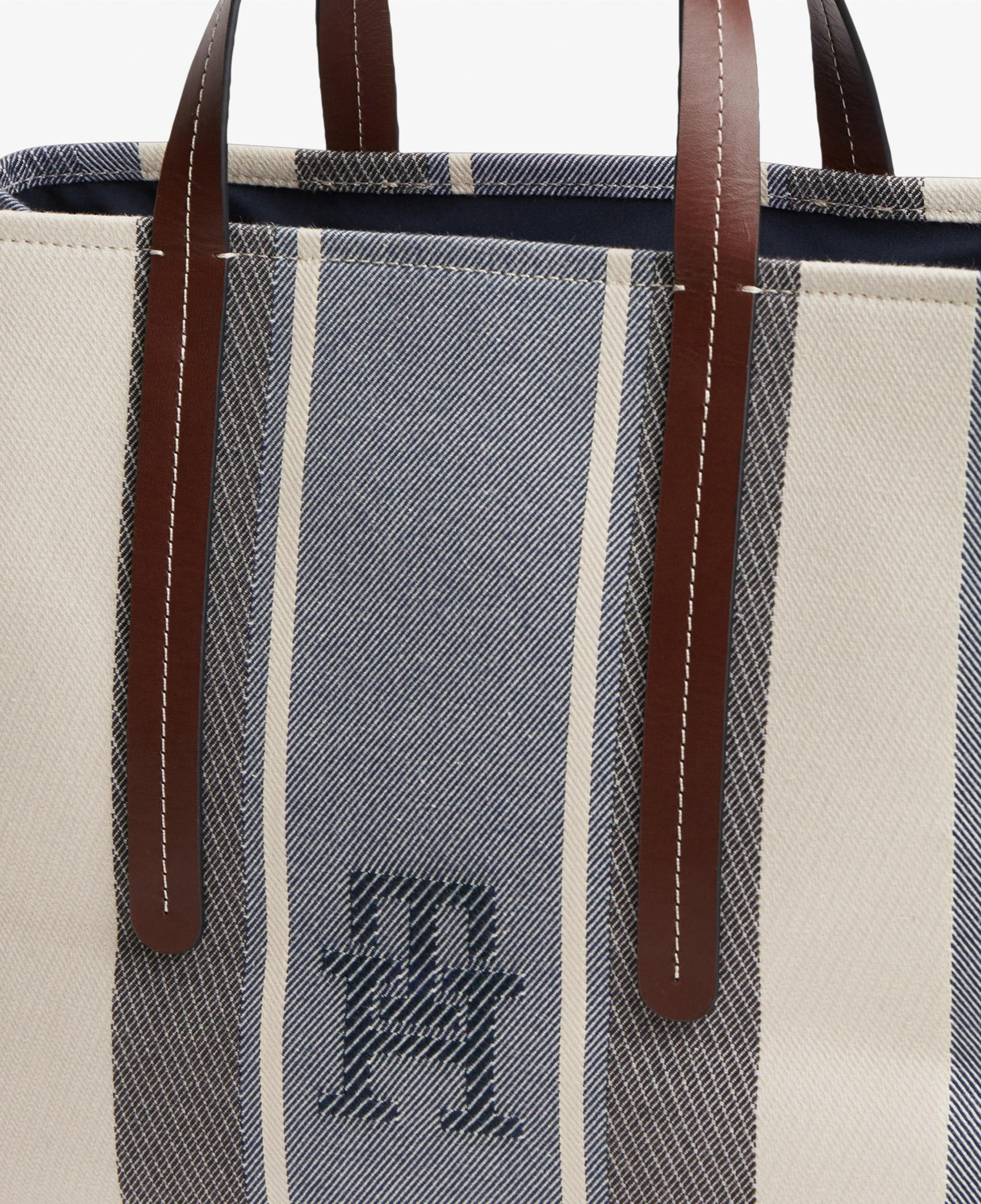 Tommy Hilfiger City Satchel Jacquard Kadın Mavi El Çantası