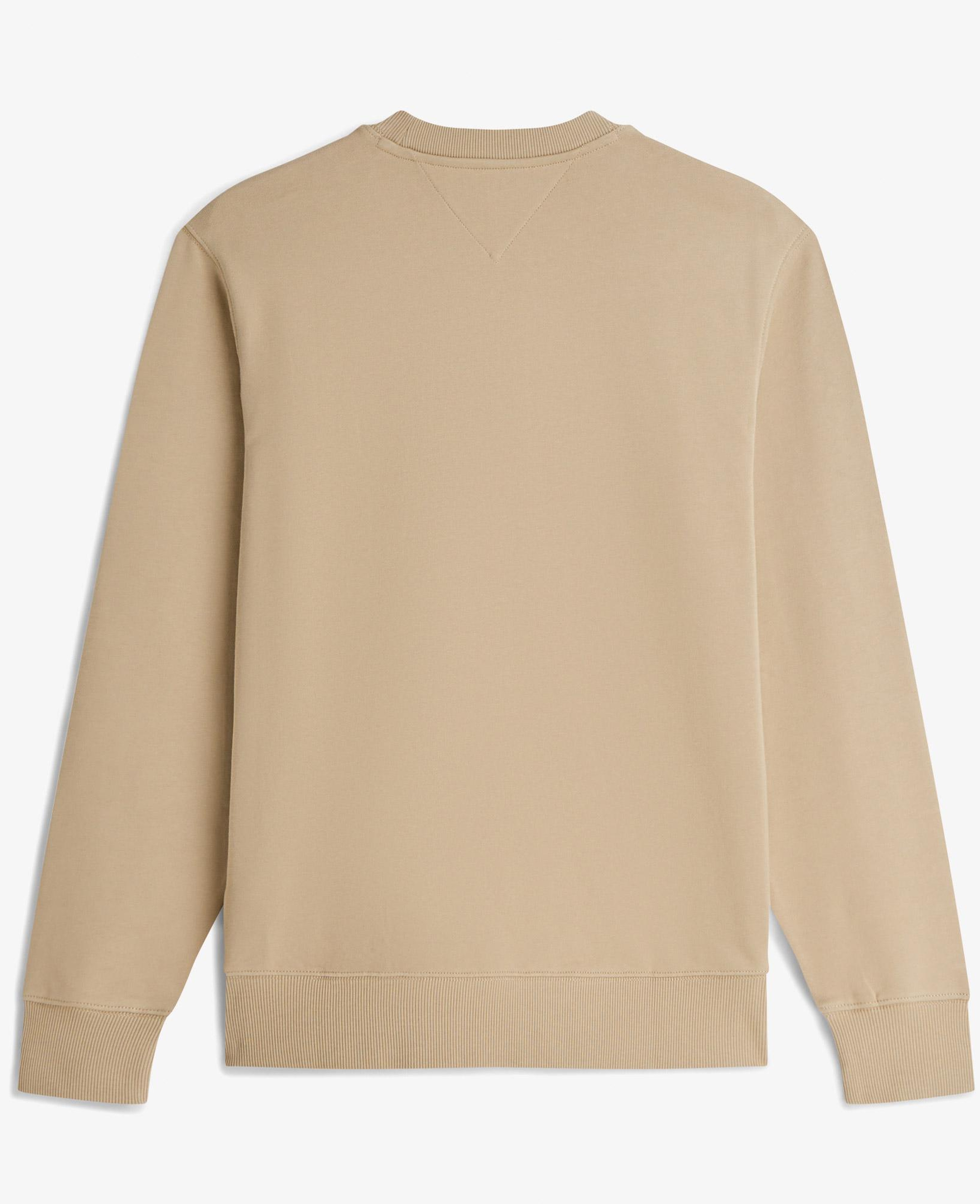 Tommy Hilfiger Essential Terry Crewneck Erkek Bej Sweatshirt