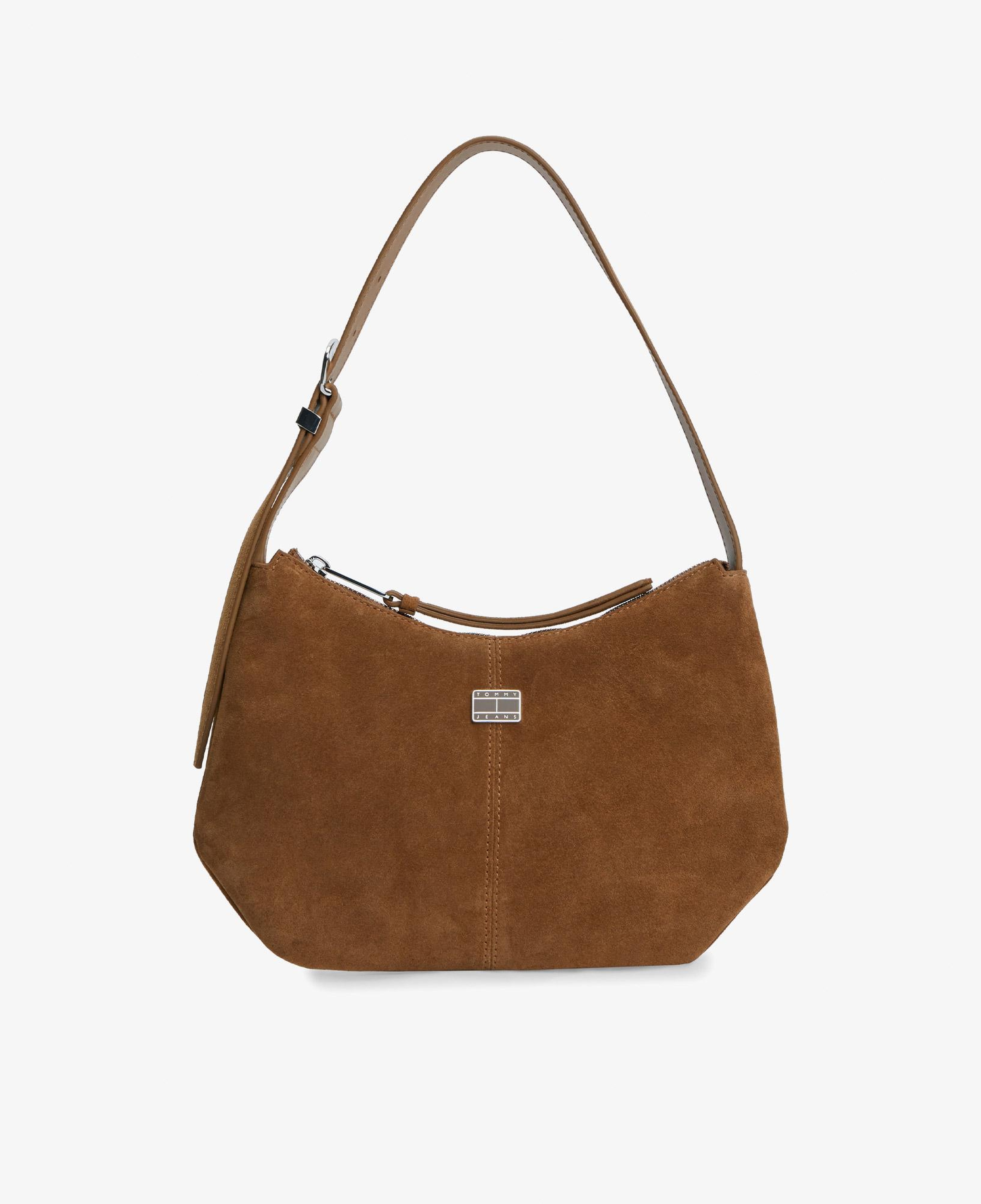 Tommy Hilfiger Slouchy Suede Kadın Kahverengi El Çantası