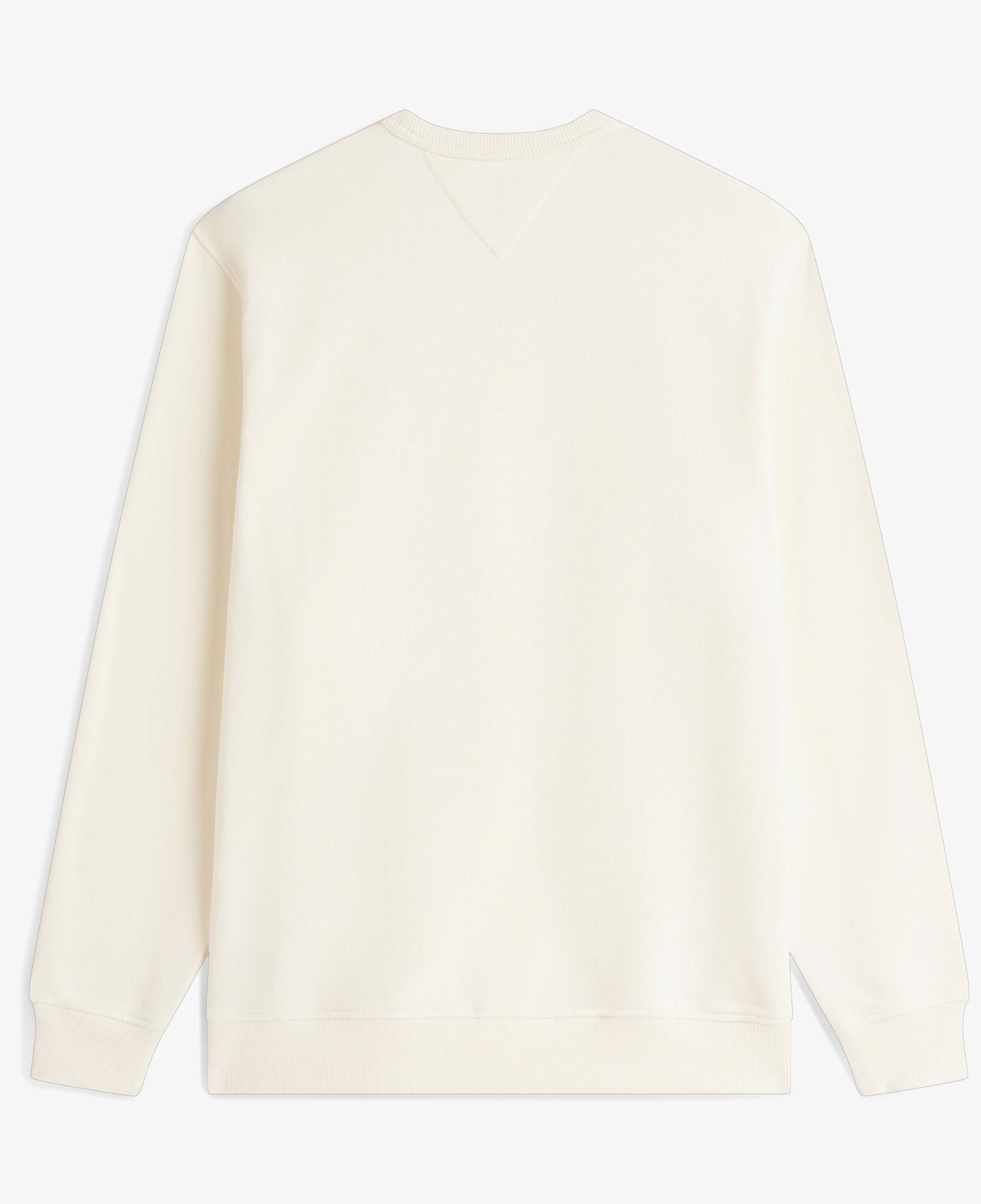 Tommy Hilfiger Badge Crew Erkek Bej Sweatshirt
