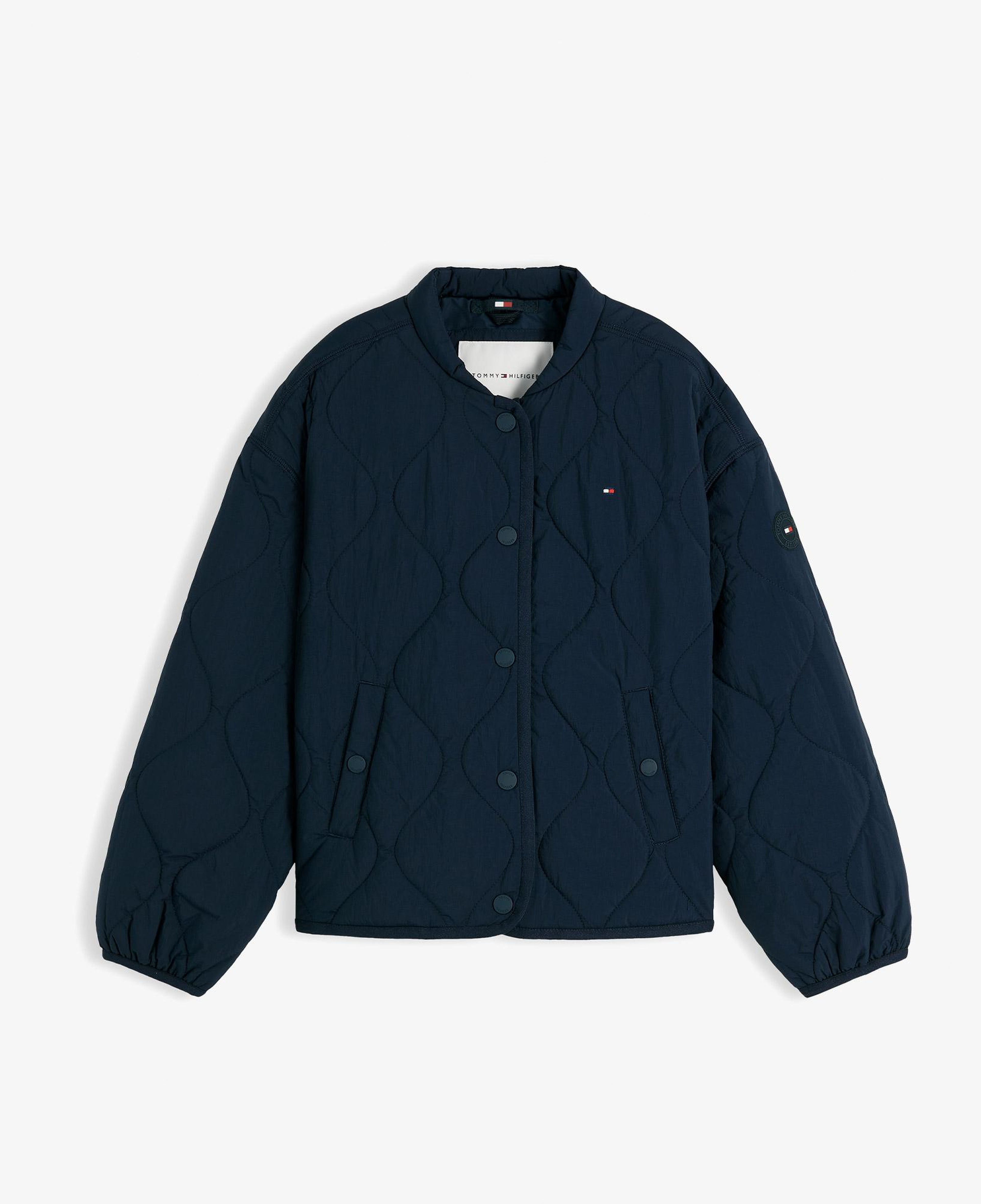 Tommy Hilfiger Quilted Çocuk Mavi Mont