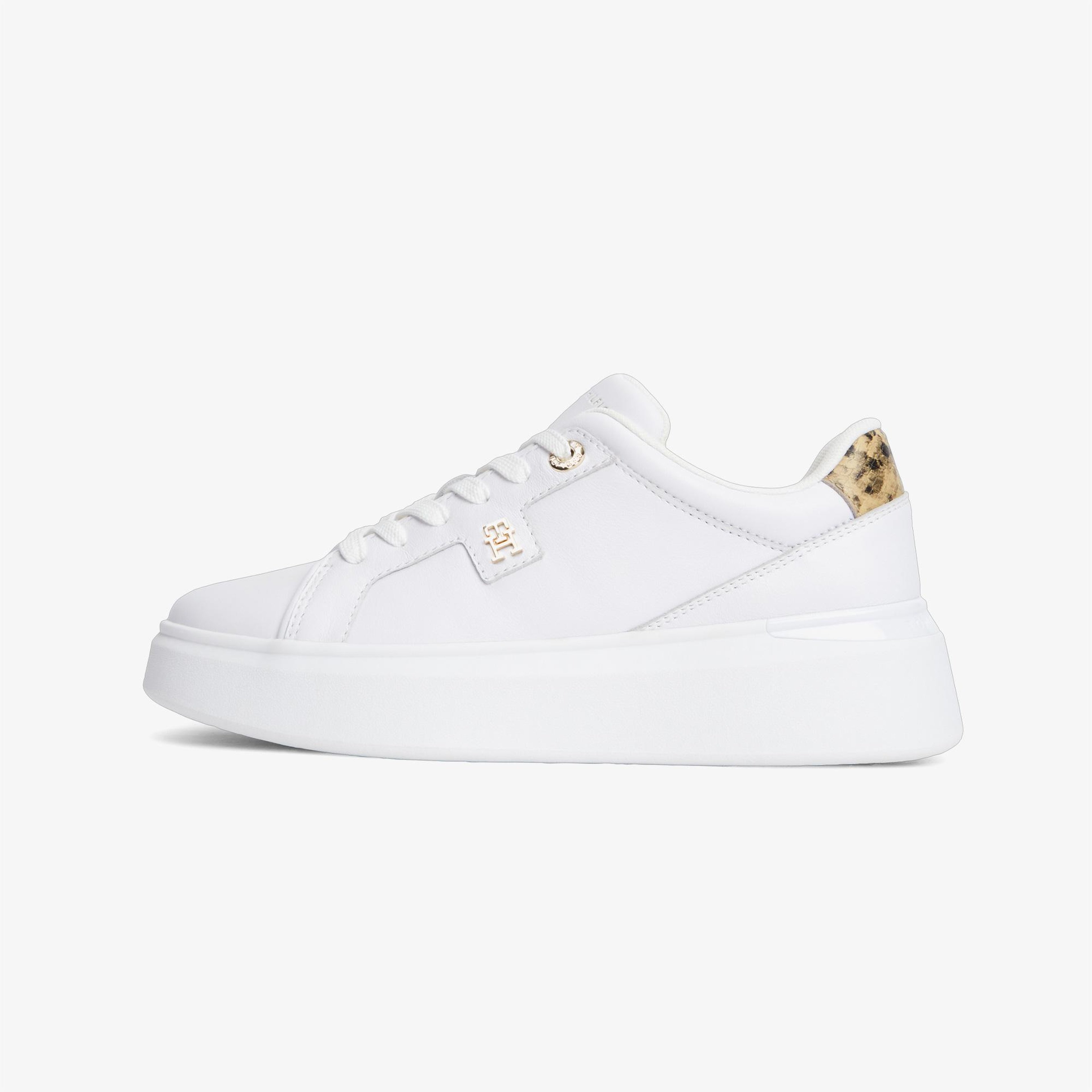 Tommy Hilfiger Chic Platform Snake Kadın Beyaz Sneaker