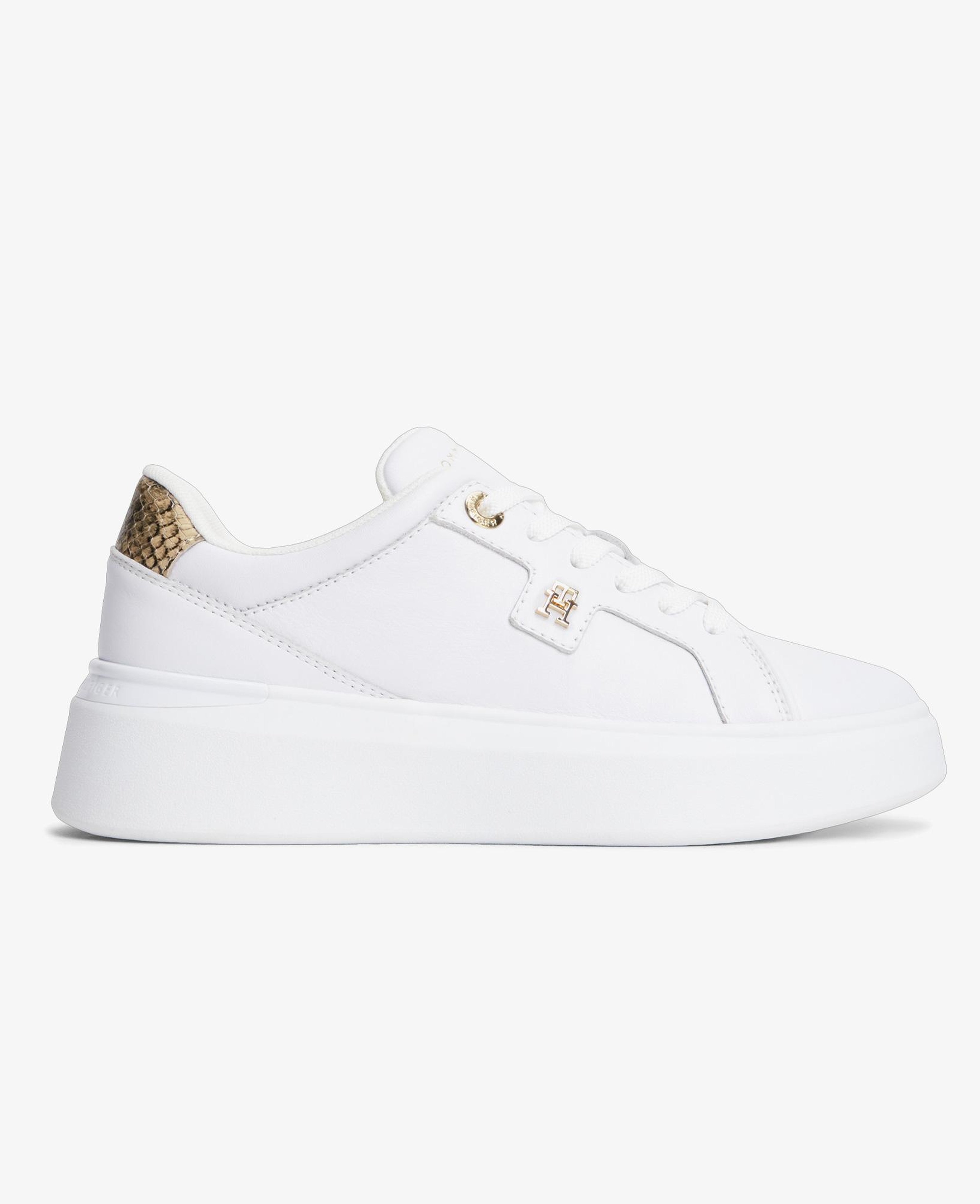 Tommy Hilfiger Chic Platform Snake Kadın Beyaz Sneaker