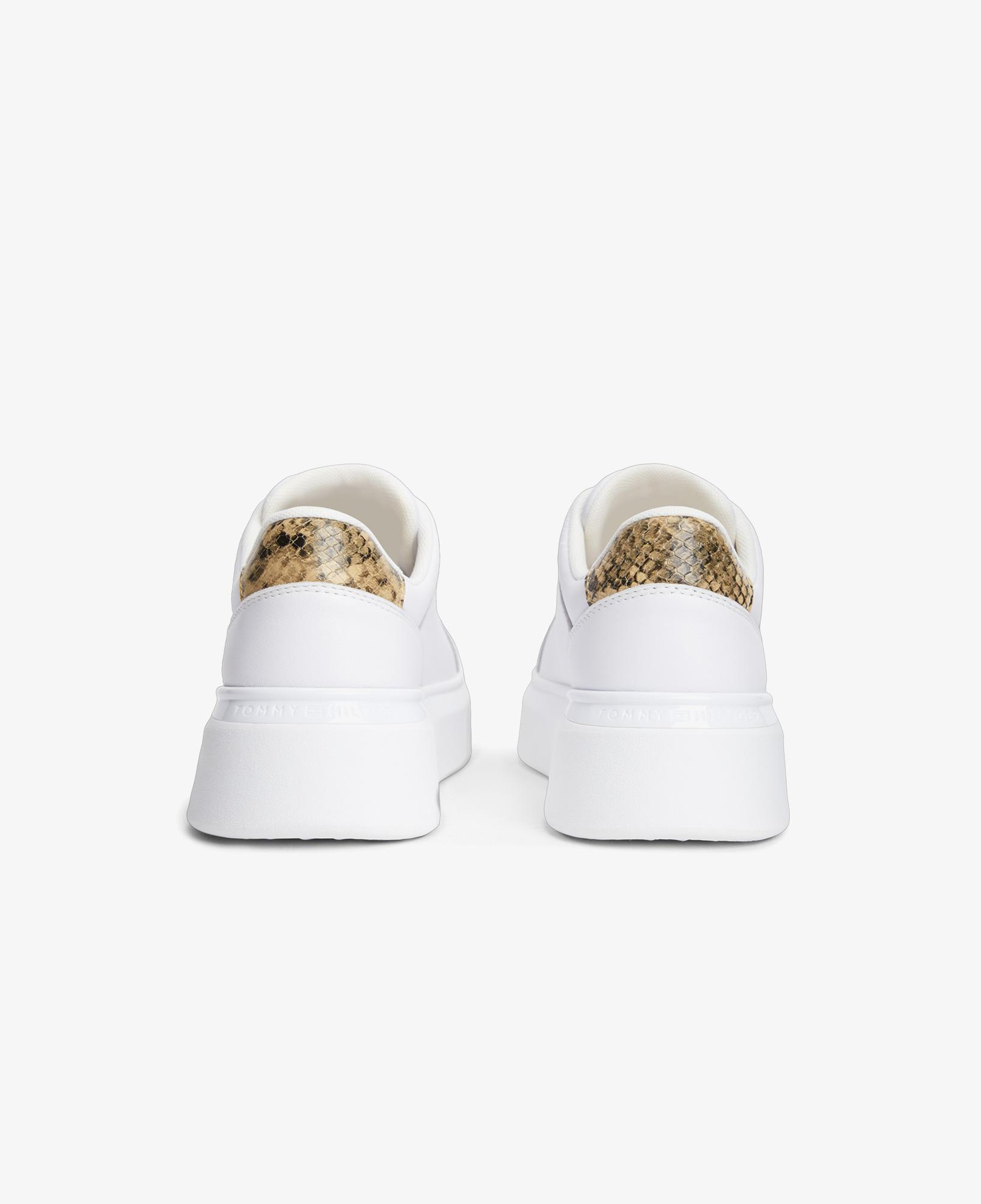 Tommy Hilfiger Chic Platform Snake Kadın Beyaz Sneaker