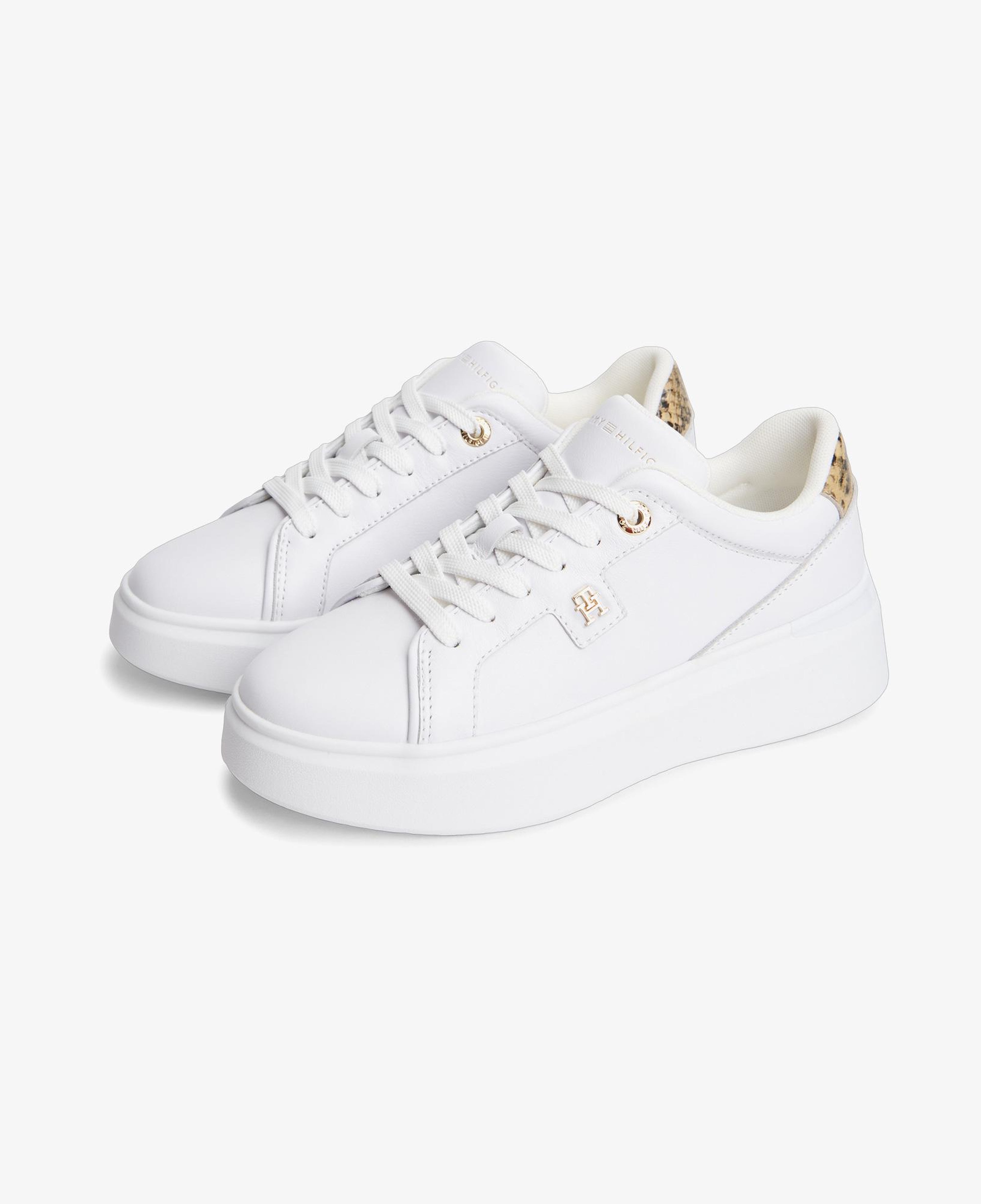 Tommy Hilfiger Chic Platform Snake Kadın Beyaz Sneaker