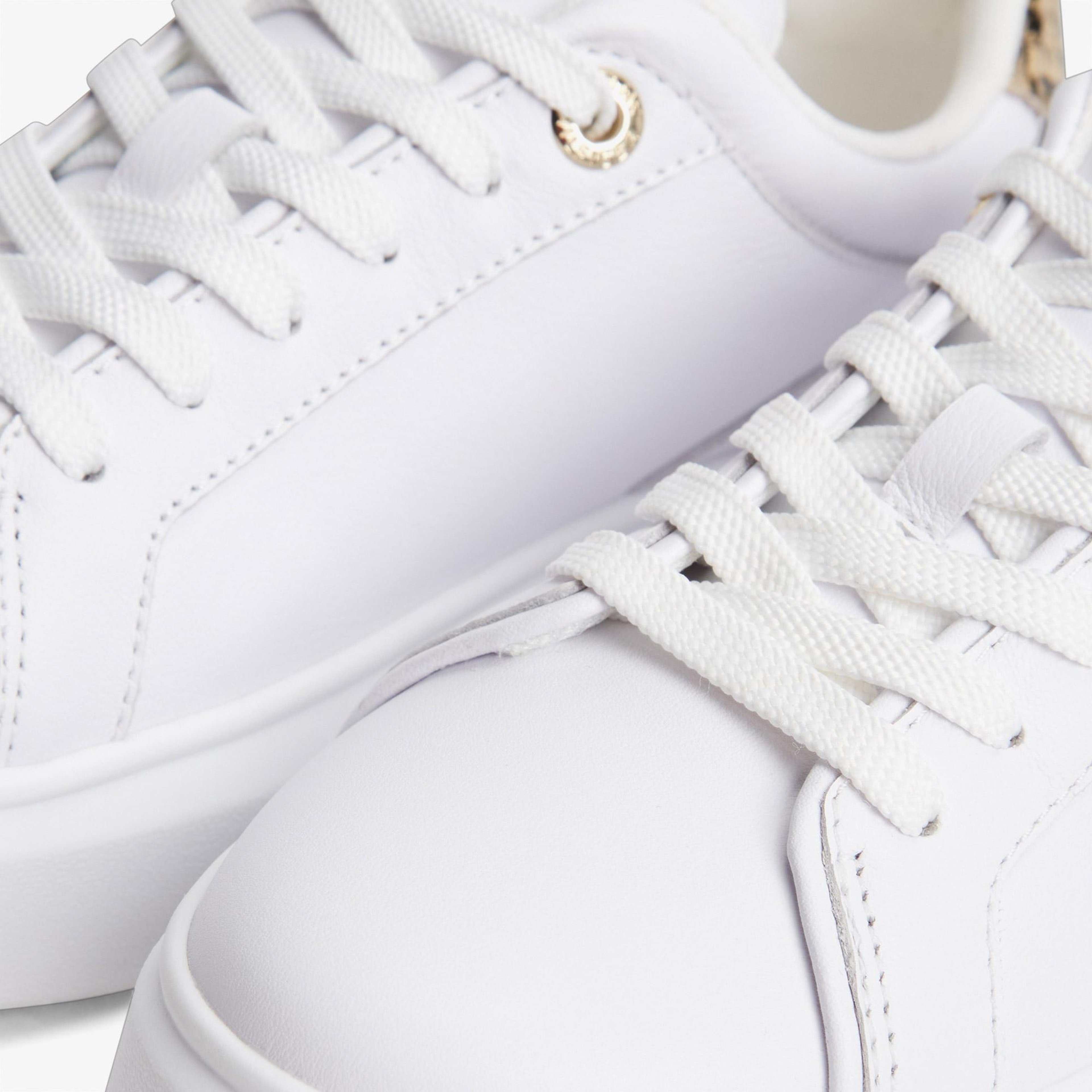 Tommy Hilfiger Chic Platform Snake Kadın Beyaz Sneaker