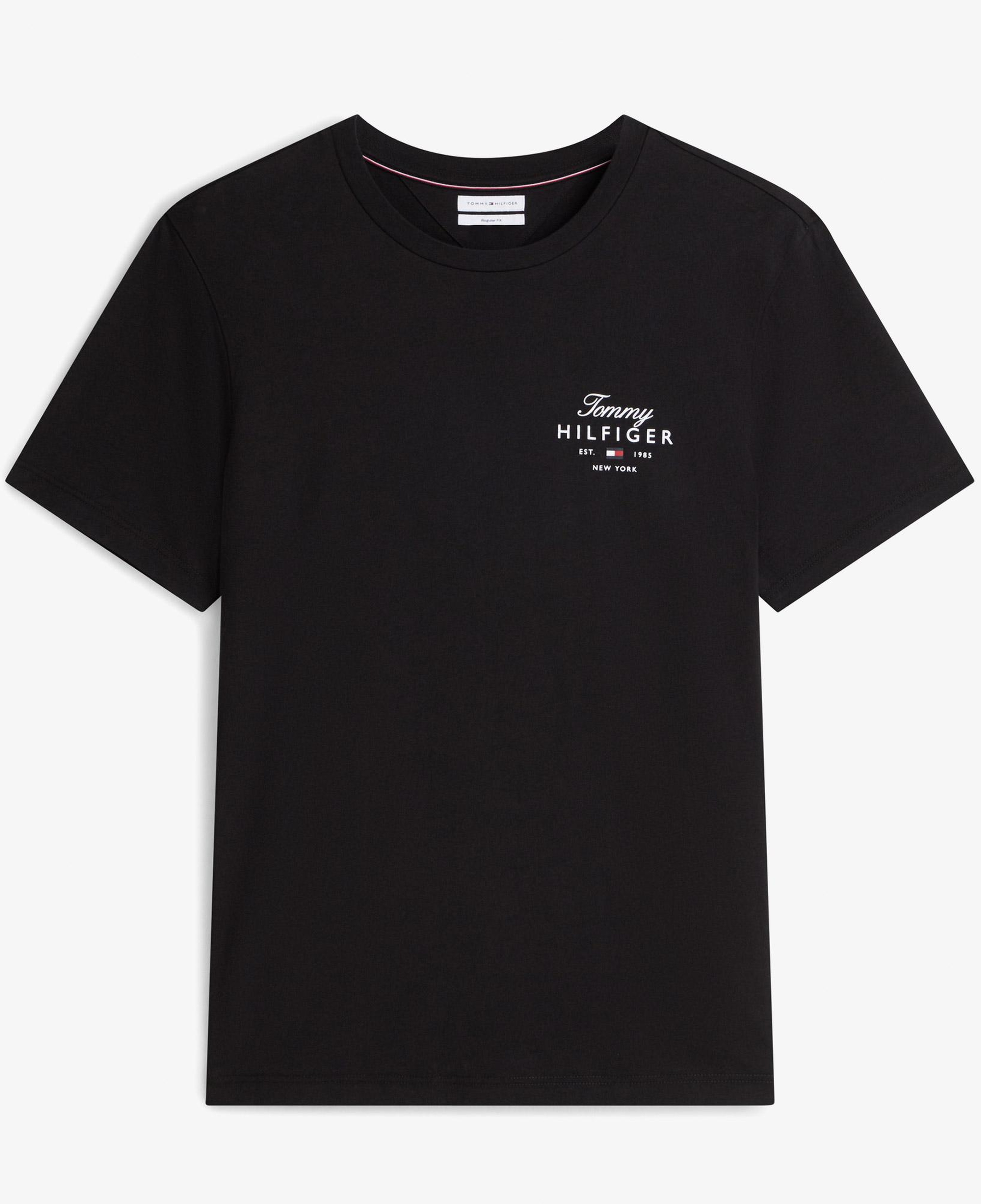Tommy Hilfiger Script Stack Regular Erkek Siyah T-Shirt