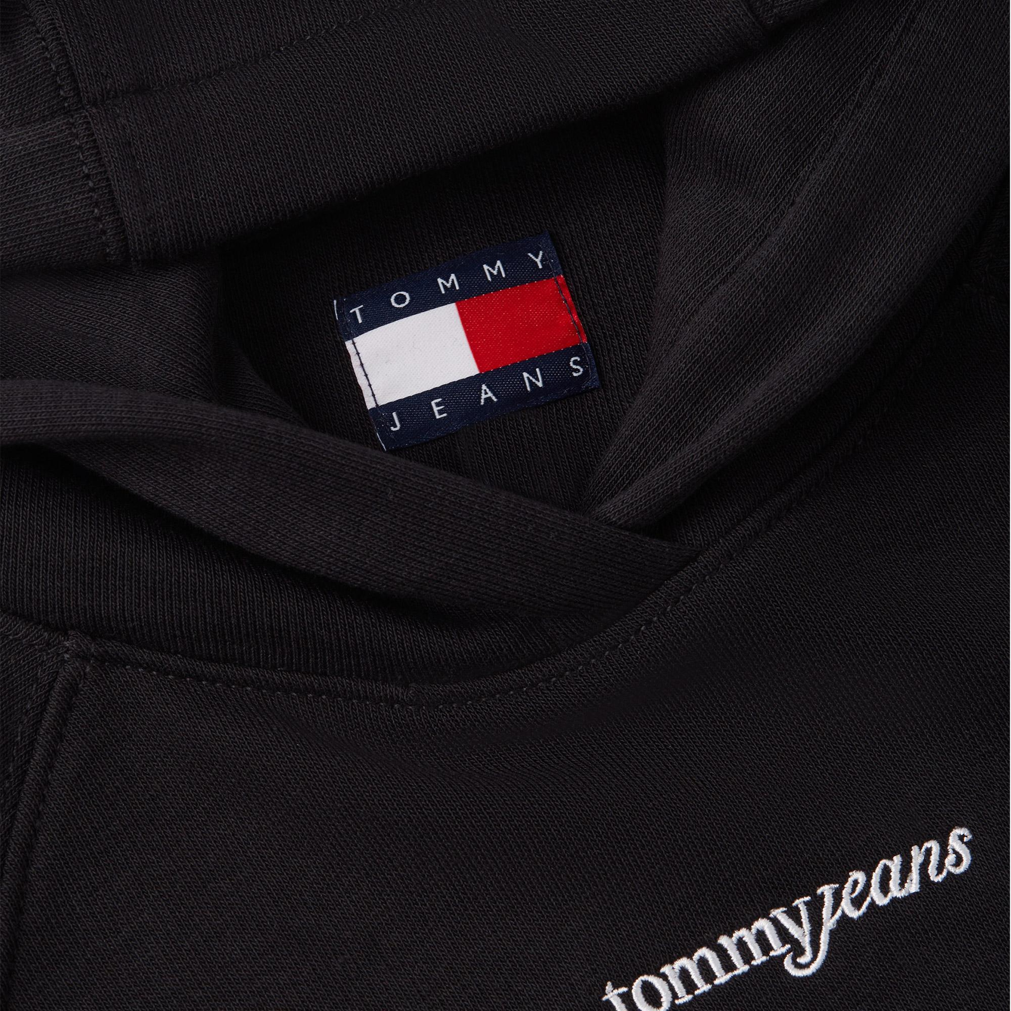 Tommy Hilfiger Script Raglan Kadın Siyah Sweatshirt