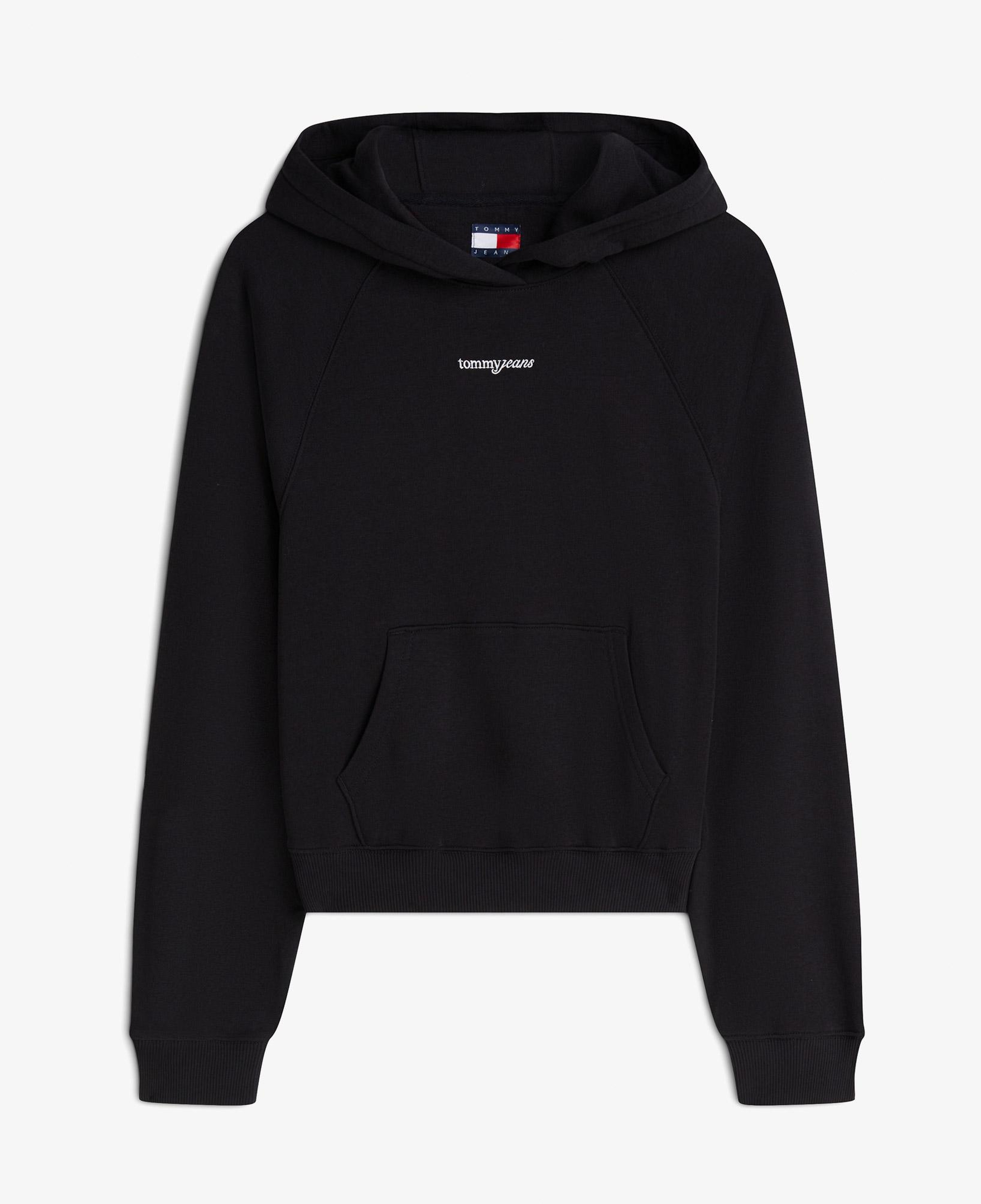 Tommy Hilfiger Script Raglan Kadın Siyah Sweatshirt