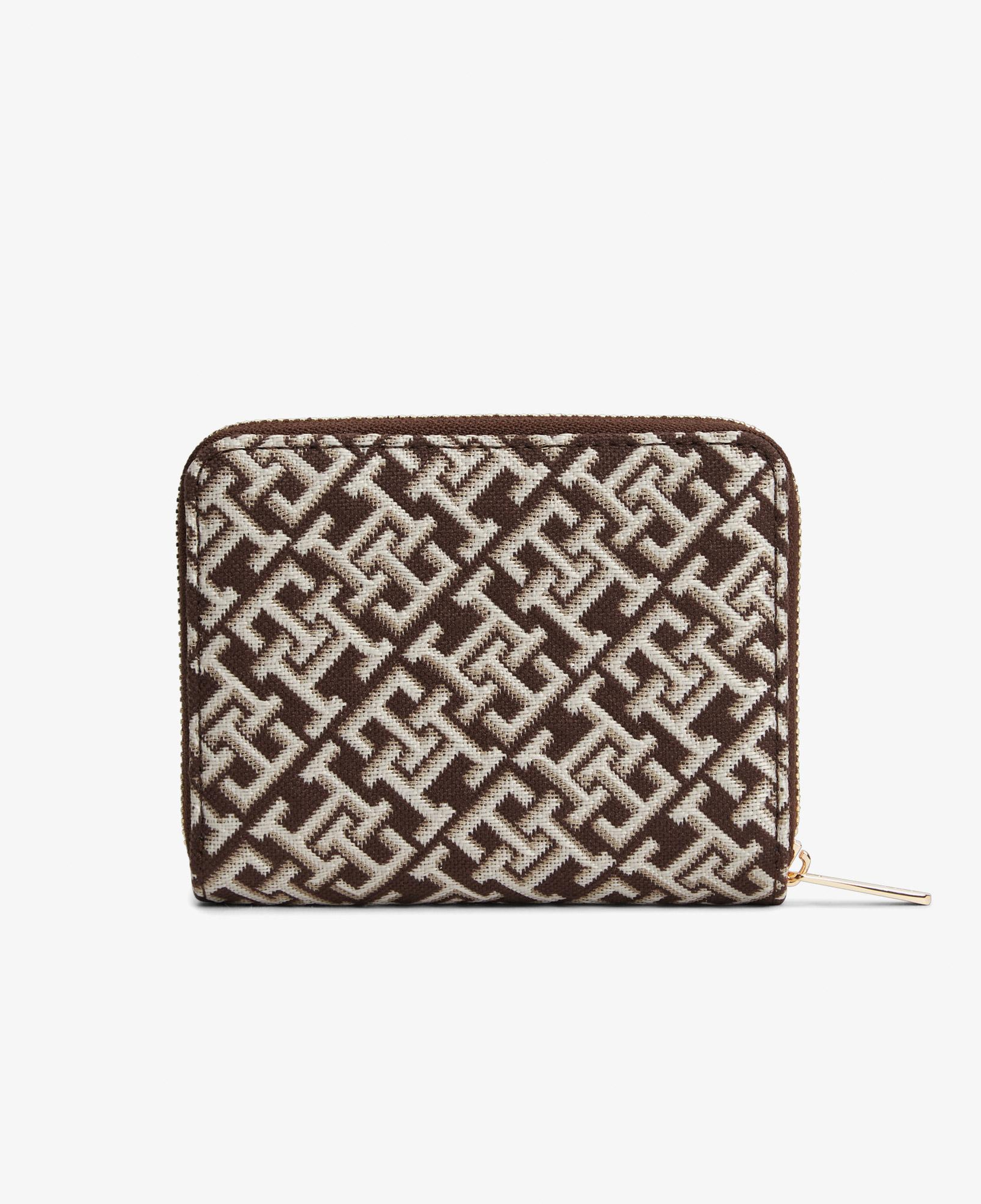 Tommy Hilfiger Icon Jacquard Kadın Bej Cüzdan