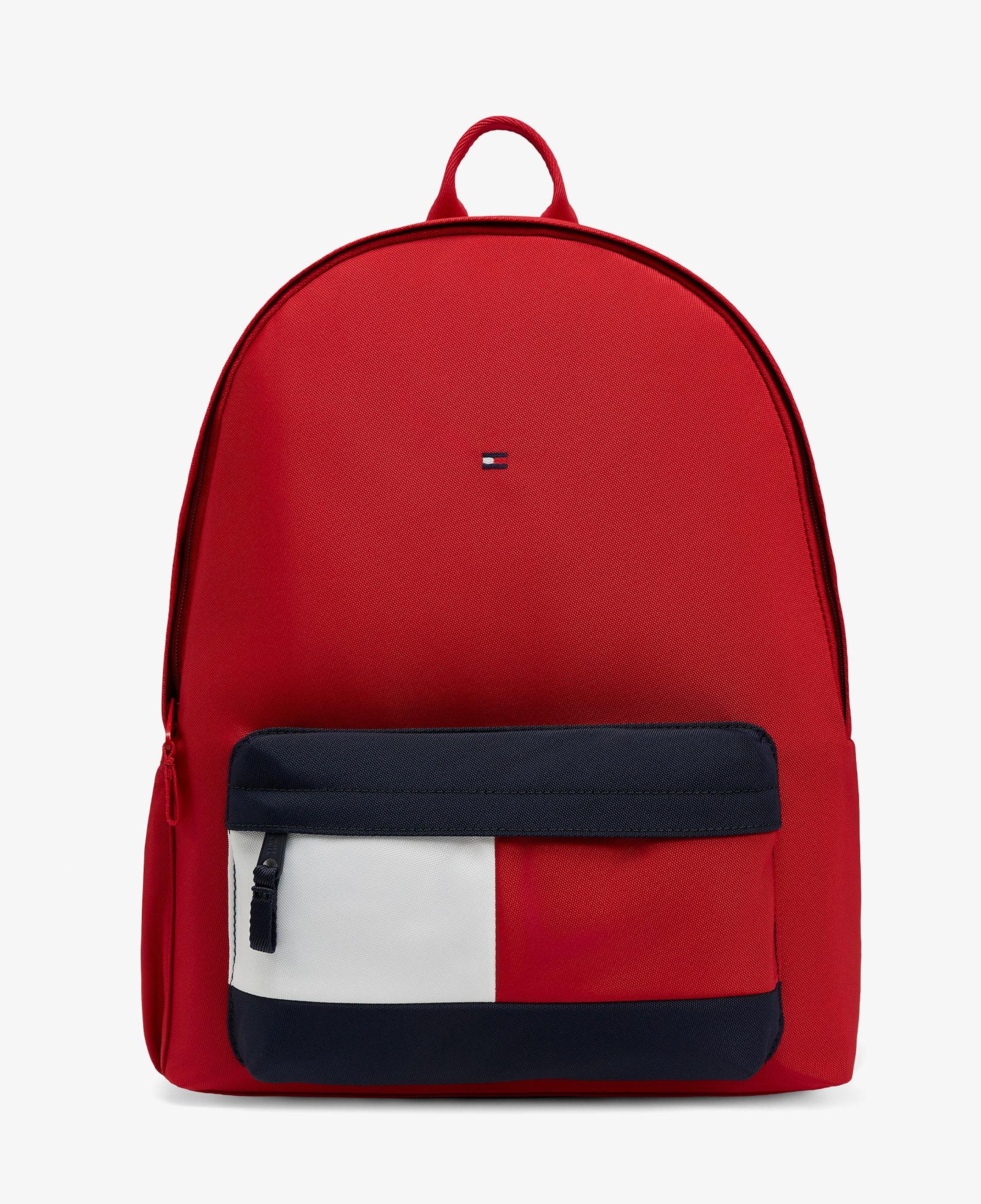 Tommy Hilfiger Essential Flag Çocuk Kırmızı Sırt Çantası