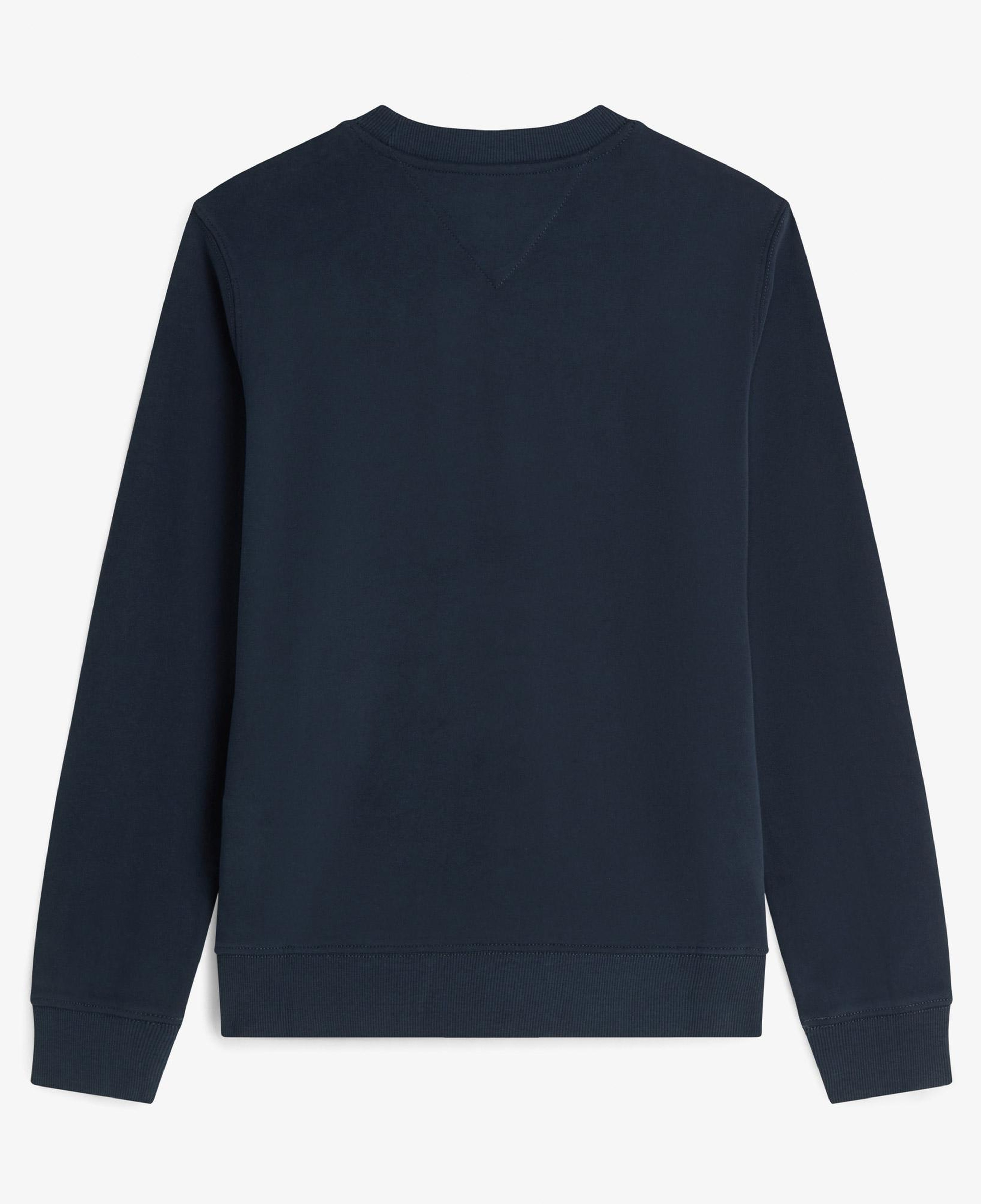 Tommy Hilfiger Essential Logo 1 Crew Kadın Mavi Sweatshirt