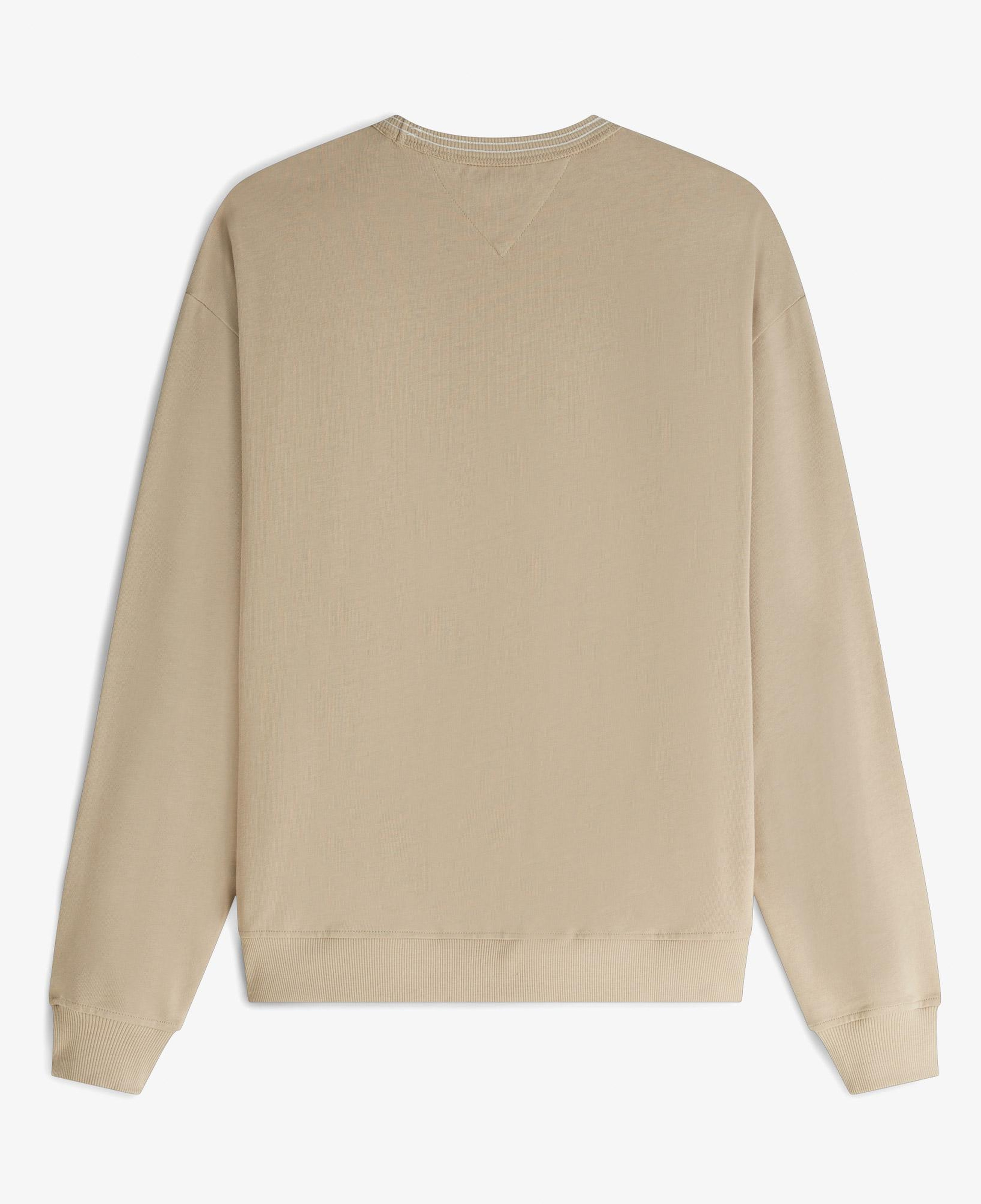 Tommy Hilfiger Nautical Tipped Collar Erkek Bej Sweatshirt