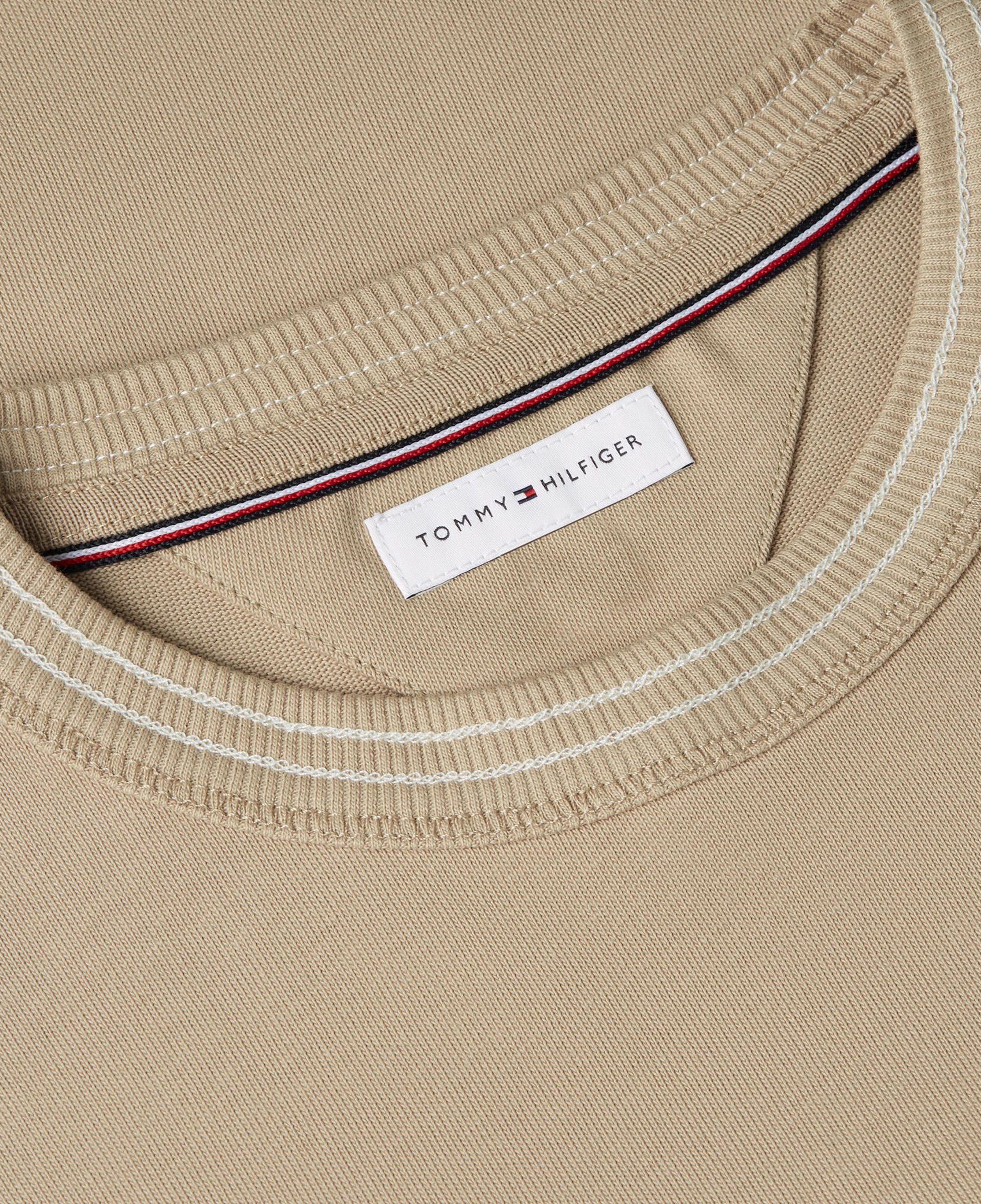 Tommy Hilfiger Nautical Tipped Collar Erkek Bej Sweatshirt