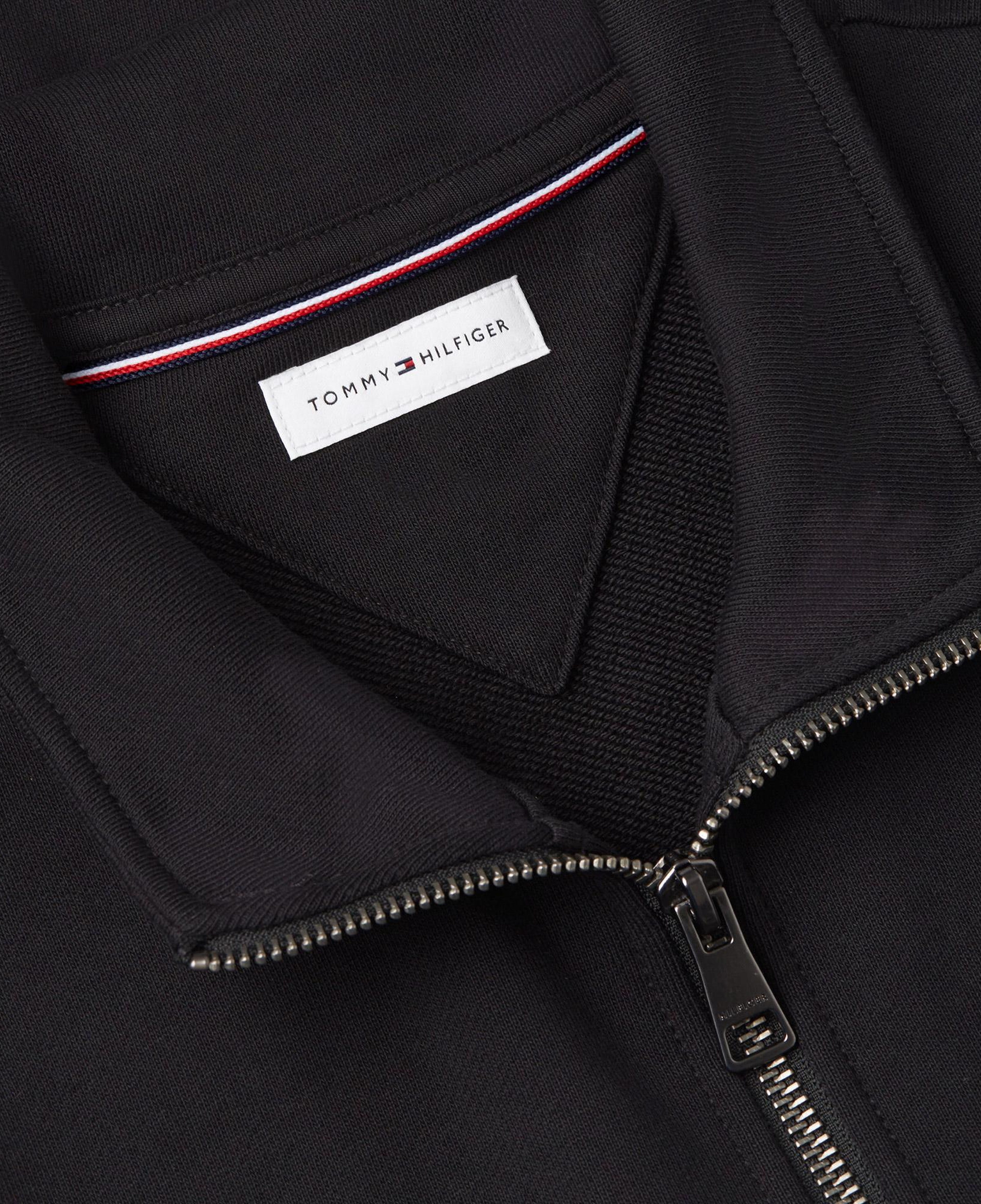 Tommy Hilfiger Script Stack Stand Collar Erkek Siyah Sweatshirt