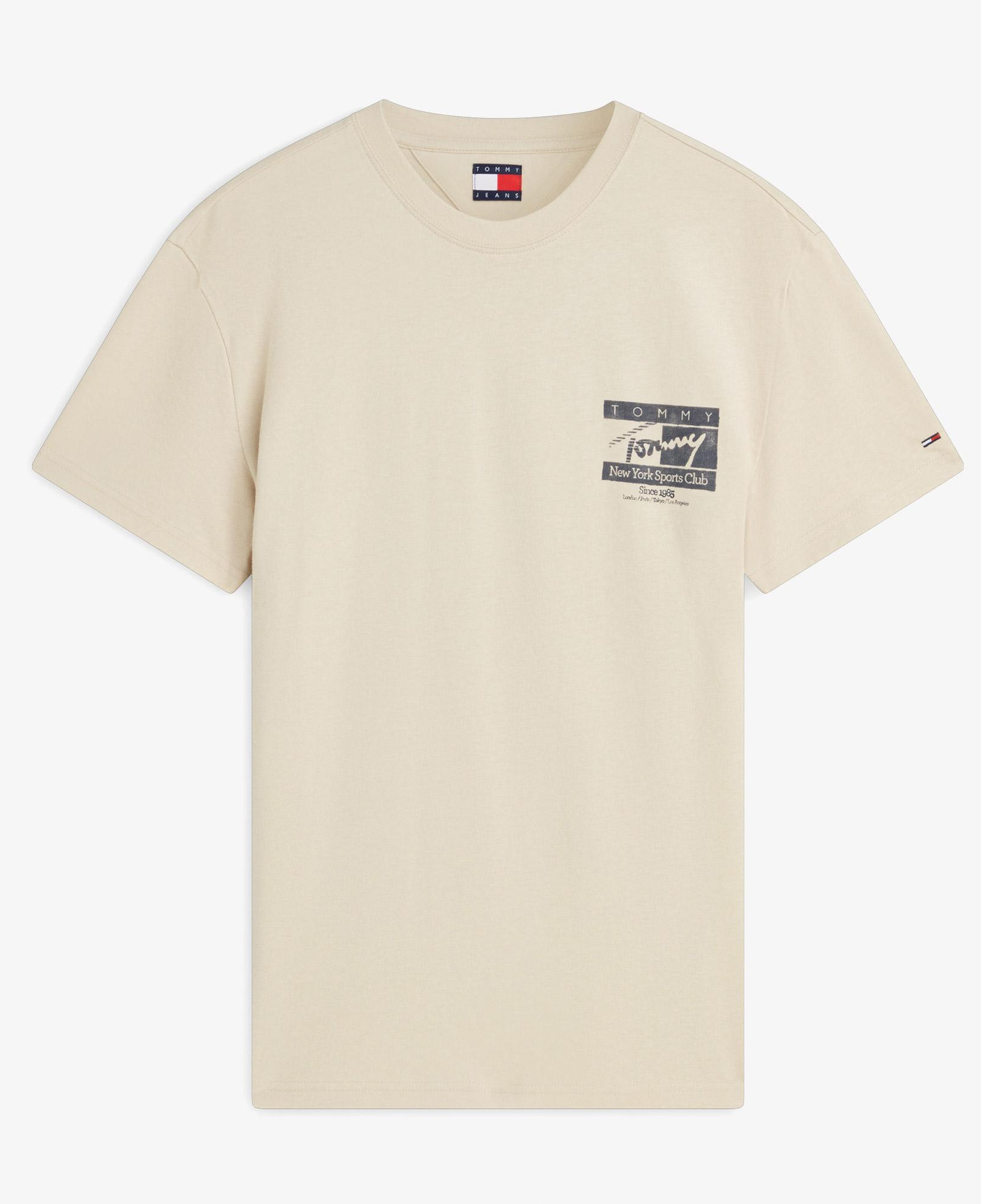Tommy Hilfiger Sign Flag Erkek Bej T-Shirt