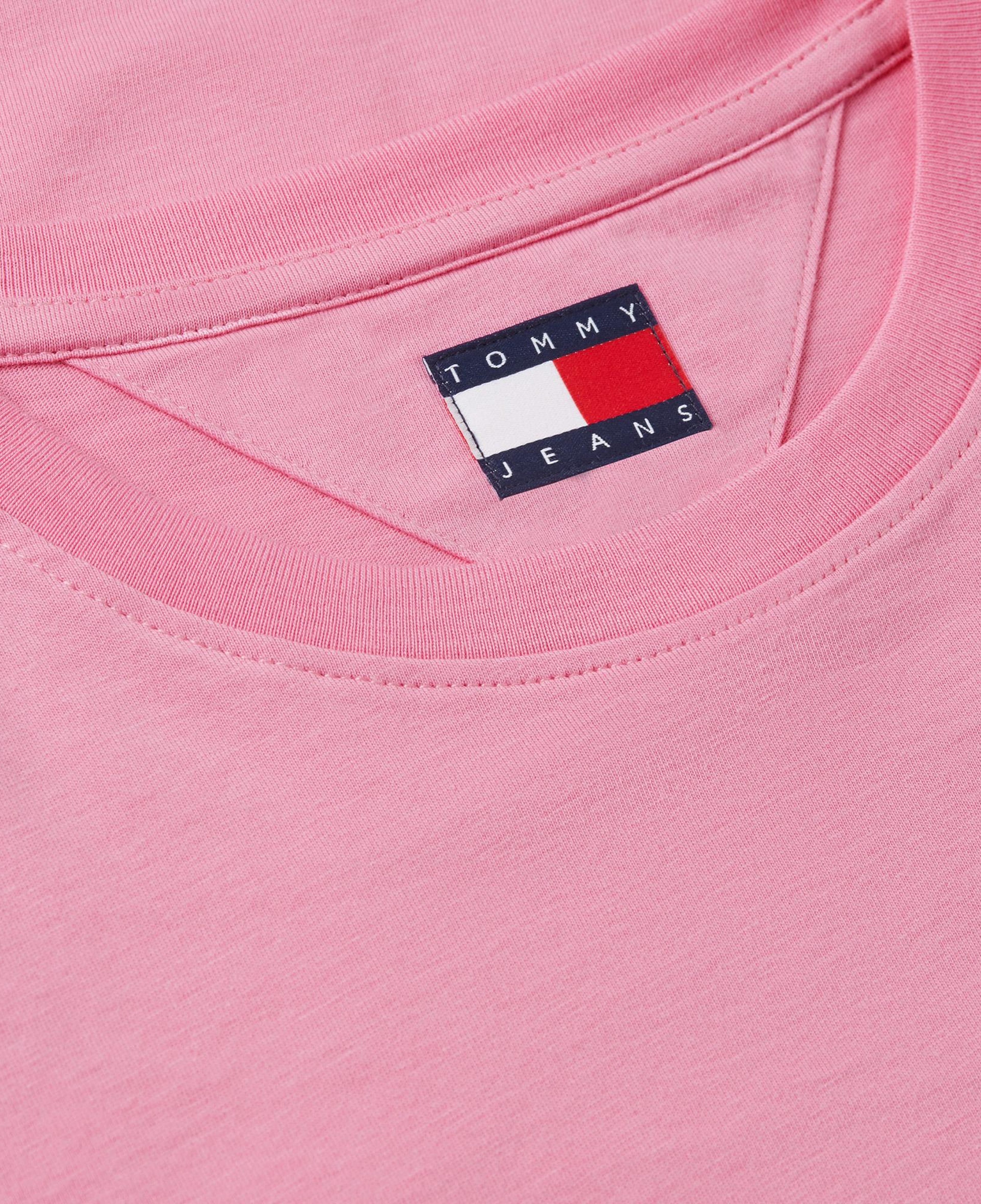 Tommy Hilfiger Slim Essential Logo 1 Kadın Pembe T-Shirt